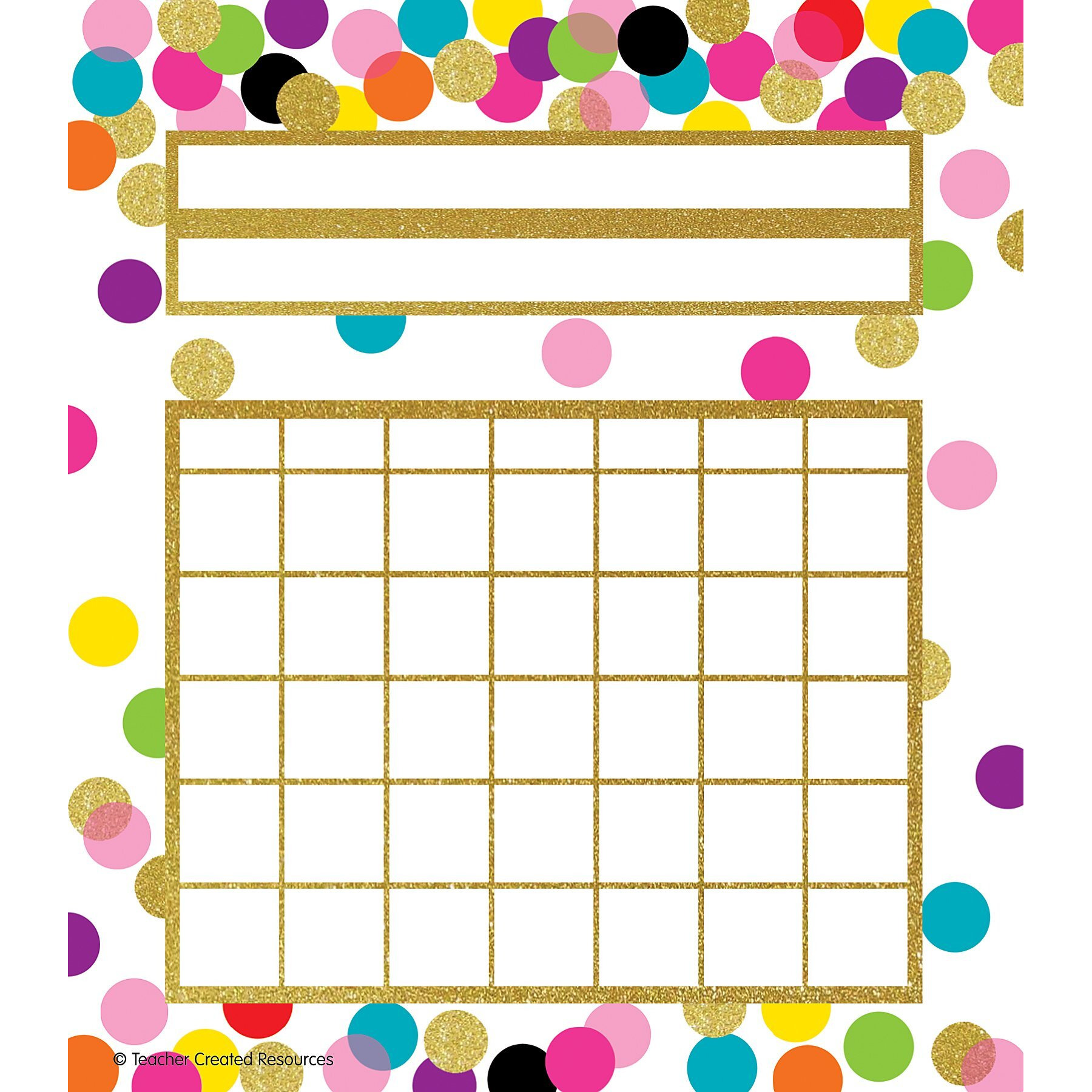 CONFETTI INCENTIVE CHARTS