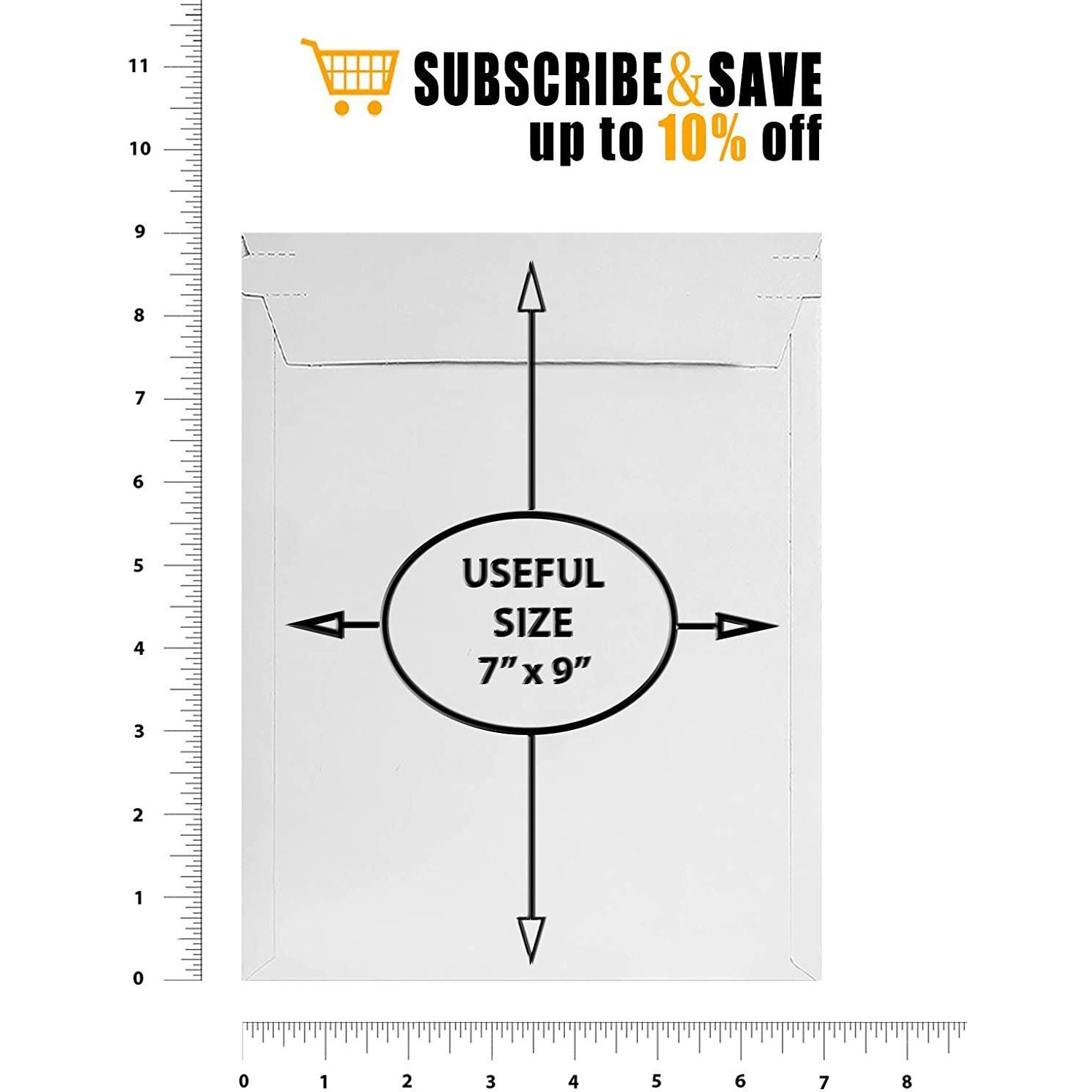 Rigid Mailers 7 x 9 Paperboard Mailers 7x9 Pack of 25 White Photo Mailers Stay Flat and constant Mailers No Bend Self Sealing Documents chipboard Envelopes Mailing Shipping and Packaging(D0102H9FE0g)