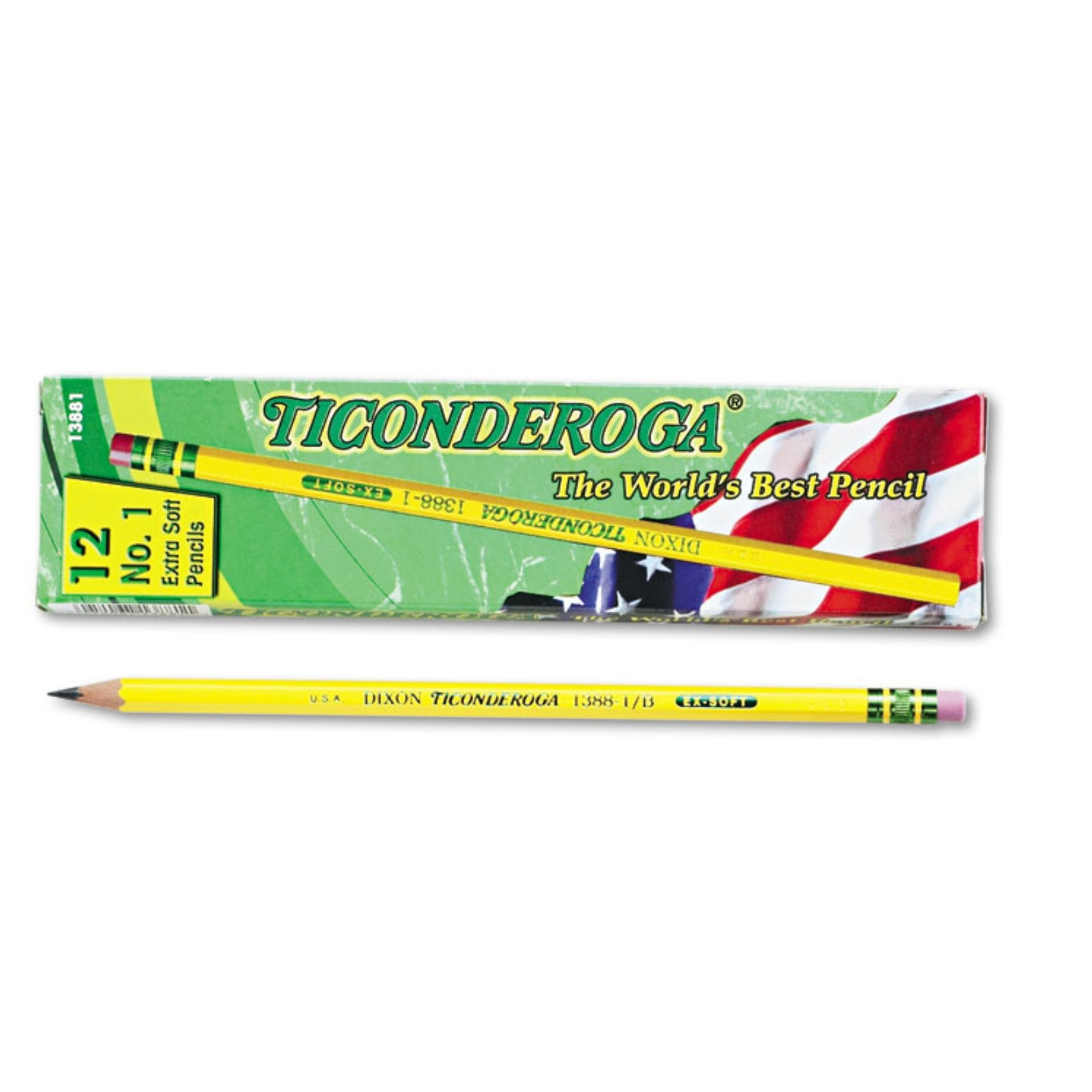 TICONDEROGA PENCIL NO 2 SOFT 1DZ