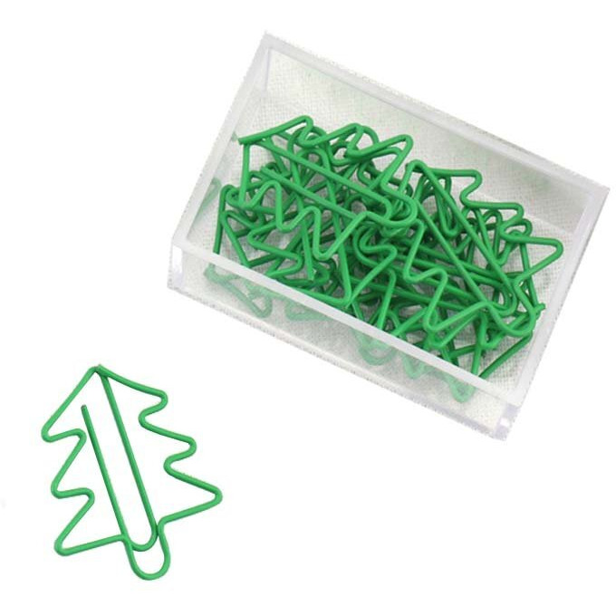 30 Pieces Paper Clips Tree Shapes Funny Office Desk Accessories Bookmarks