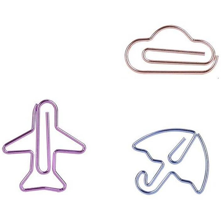 36 Pieces Paper Clips Fancy Shapes Office Funny Desk Accessories Bookmarks
