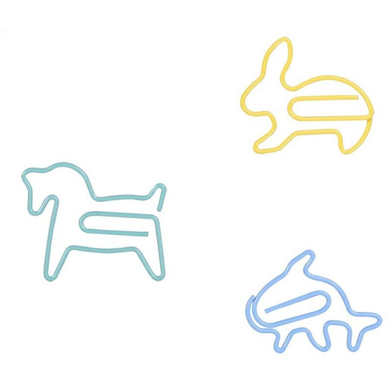 36 Pieces Paper Clips Animal Shapes Office Funny Desk Accessories Bookmarks