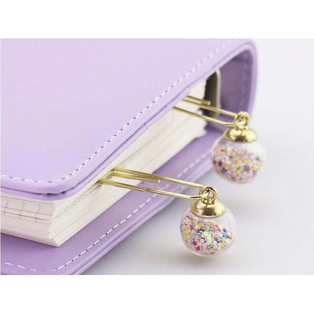 10 Pieces multicolor Pendant Paper Clips Funny Office Desk Accessories Bookmarks