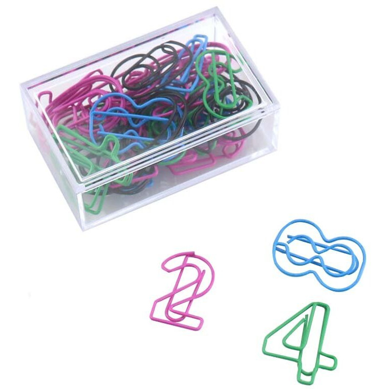 30 Pieces Paper Clips Roman Numerals Funny Office Desk Accessories Bookmarks