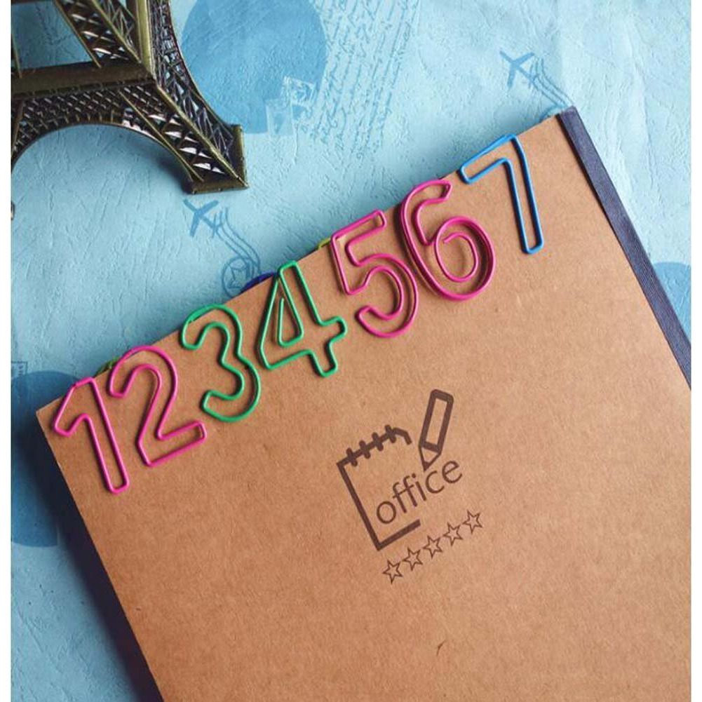 30 Pieces Paper Clips Roman Numerals Funny Office Desk Accessories Bookmarks