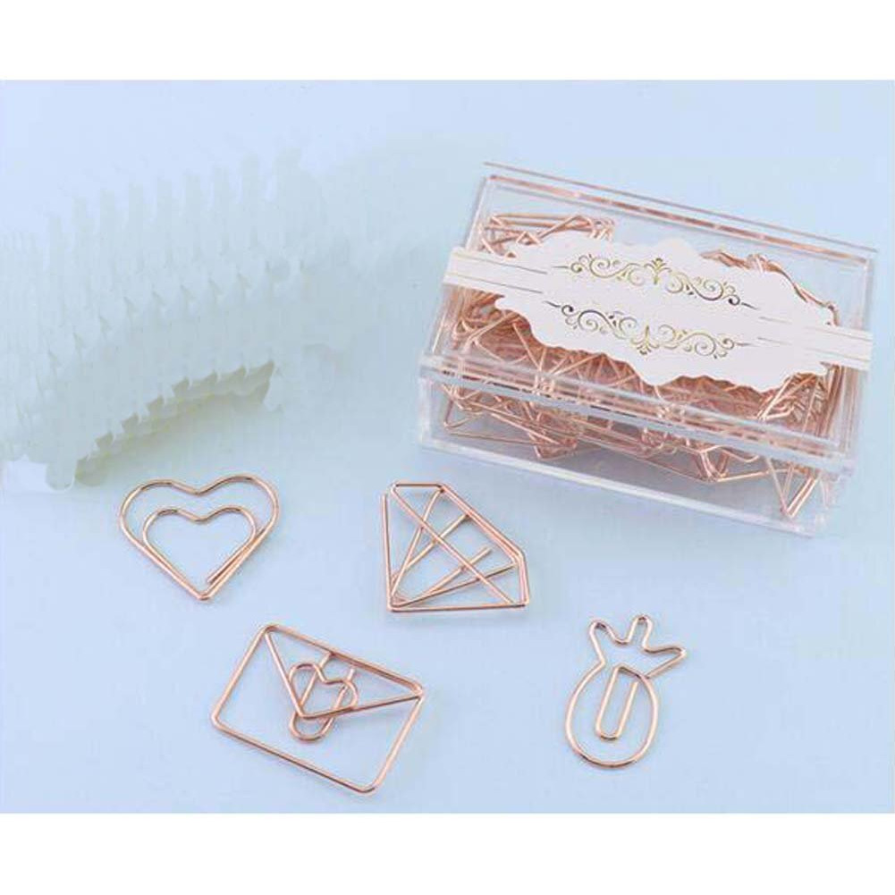 20 Pieces Assorted Shapes Paper Clips Funny Office Desk Accessories Bookmarks