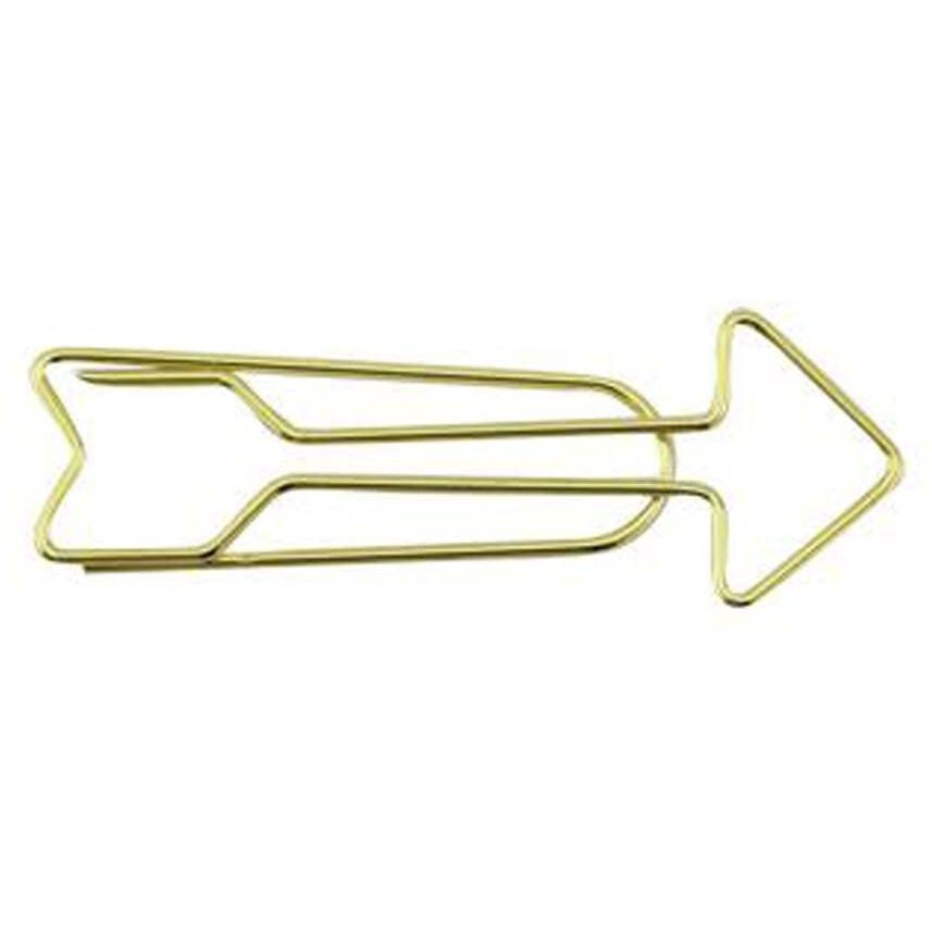 25 Pieces Binder Clips Arrow Shape Paper Clips Office Accessories Bookmarks