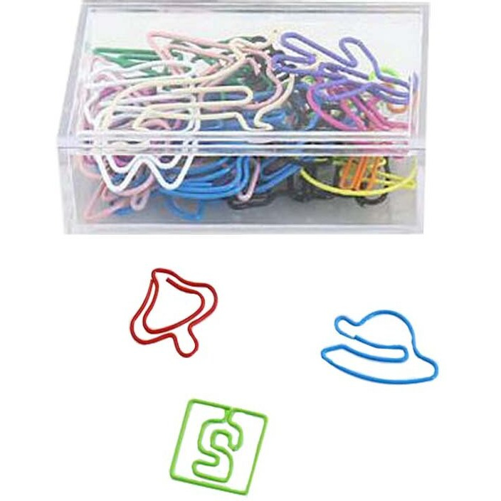30 Pieces Assorted Shapes Paper Clips Funny Office Desk Accessories Bookmarks