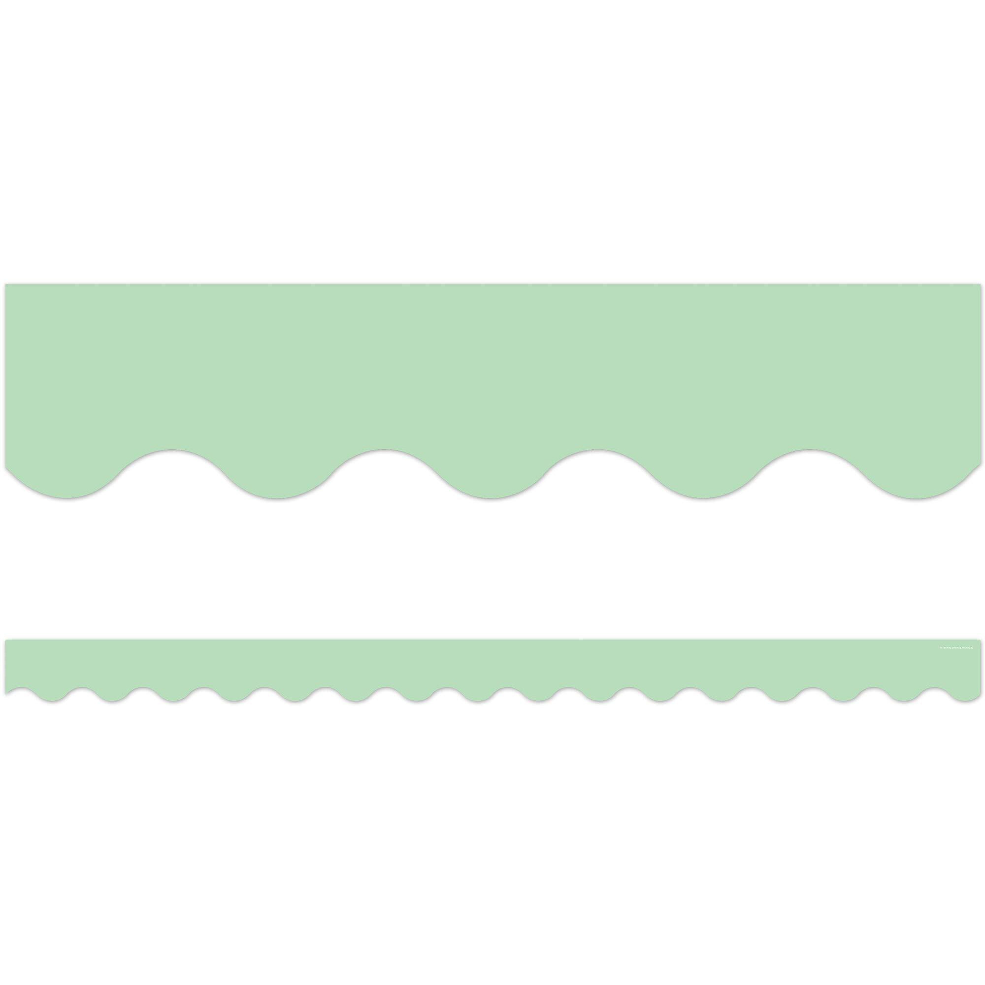 MINT GREEN SCALLOPED BORDER TRIM