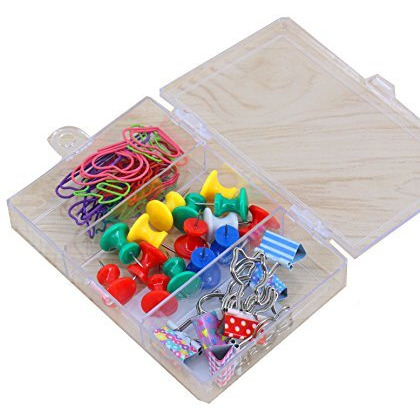 Mixed Shape Binder Clips/Paper Clips/Binders/Clamps/Pushpin (multicolored)