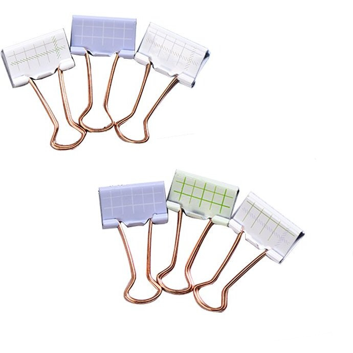 12 Pcs Cute Metal Binder Clips/Paper Clips/Binders/Clamp Office Desk Accessories