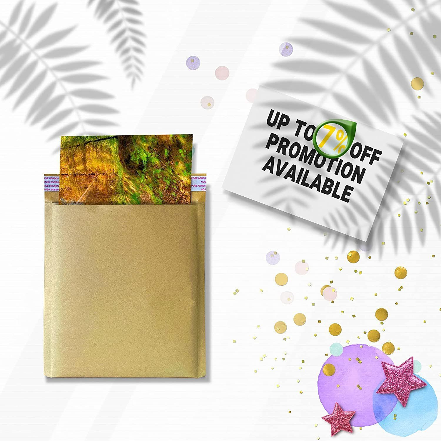 Kraft Bubble Mailers 6 x 9 Natural Brown Kraft Bubble Envelopes Pack of 25 Water Resistant Self Seal Padded Mailers Poly and Paper Envelope Mailers Lightweight Bubble Mailer Envelopes(D0102H93gD7)