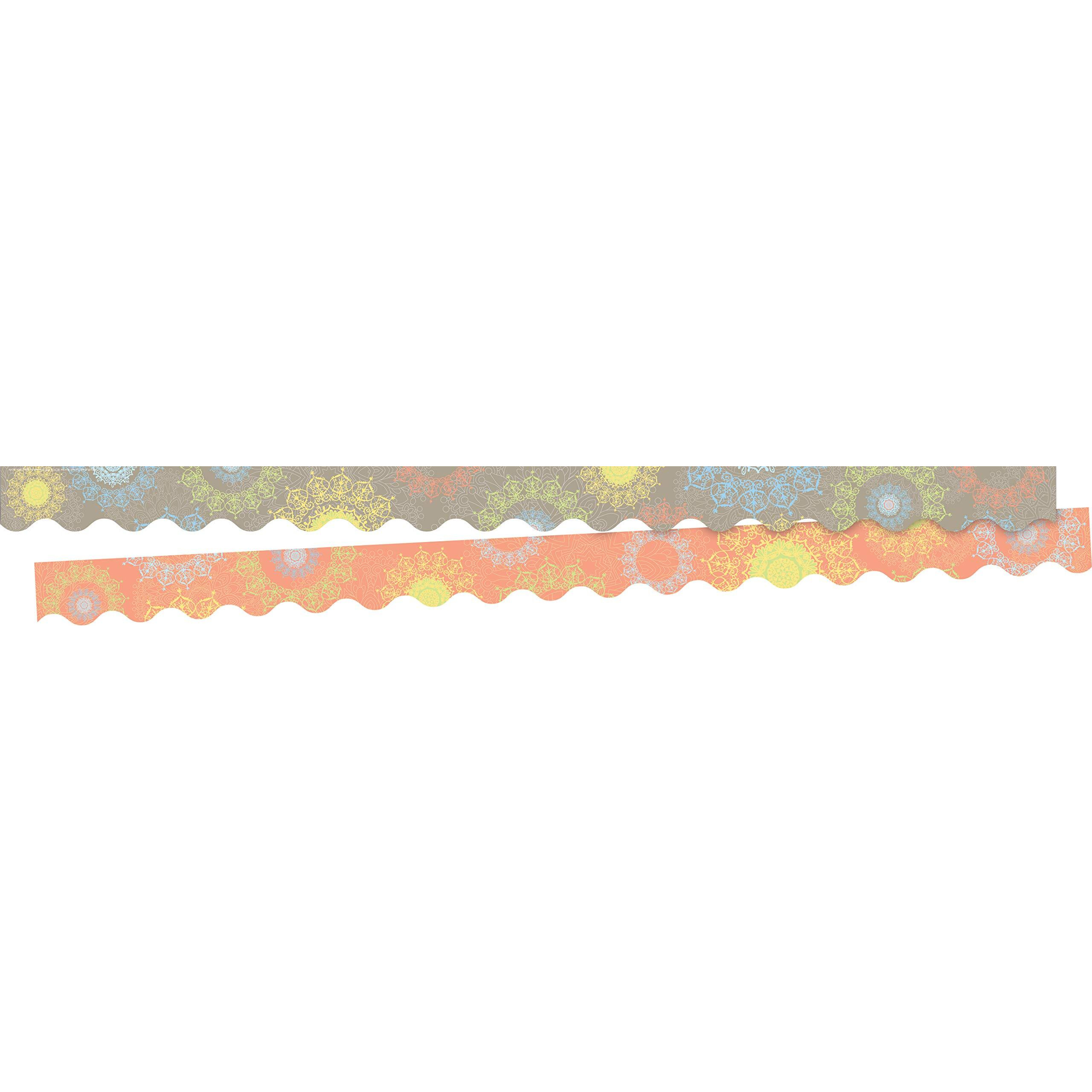 Barker Creek Mindfulness Sunrise Scalloped Double Sided Trimmer, 2-1/4 x 36 Inches, 13 Strips