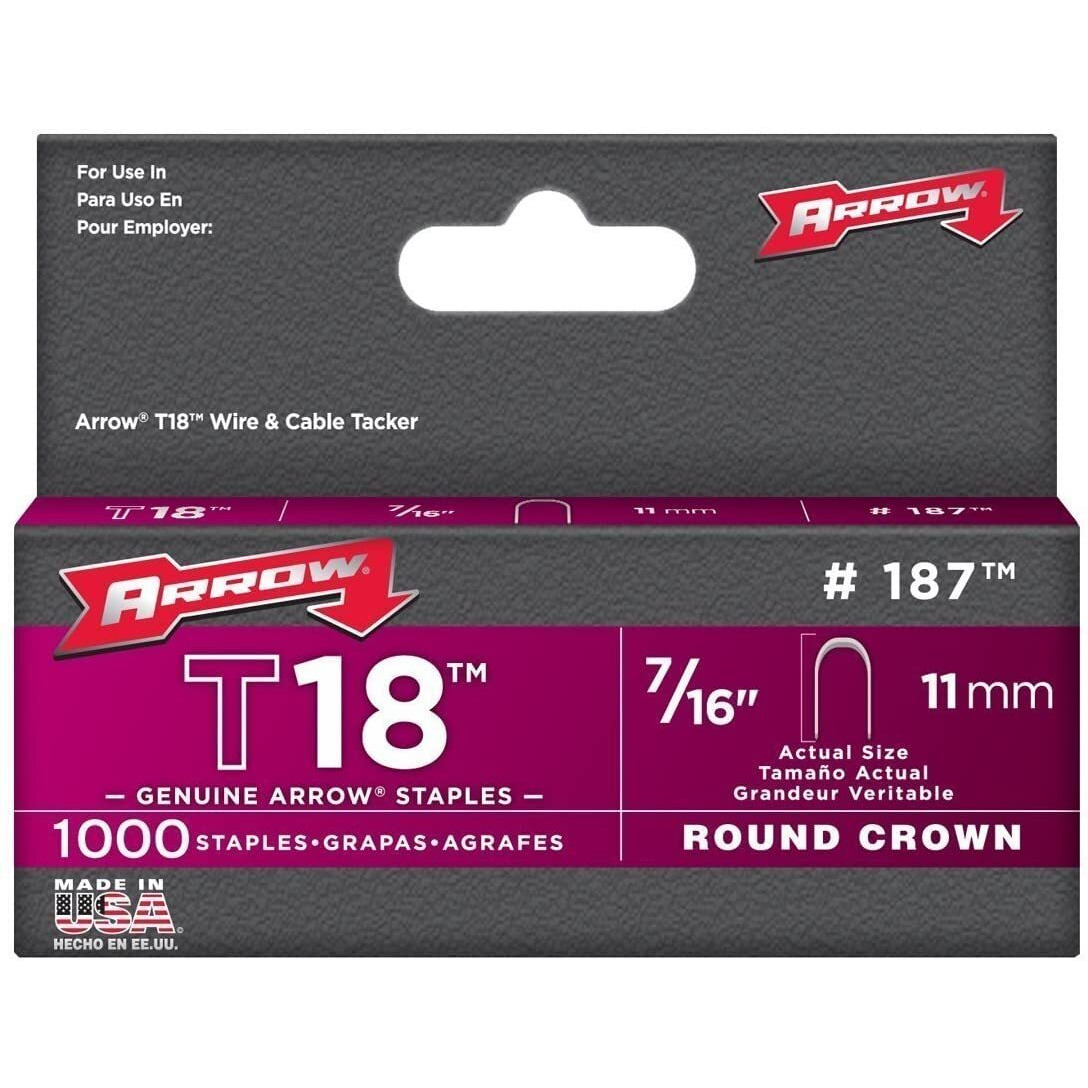 STAPLE T18 7/16"" (Pack of 5)