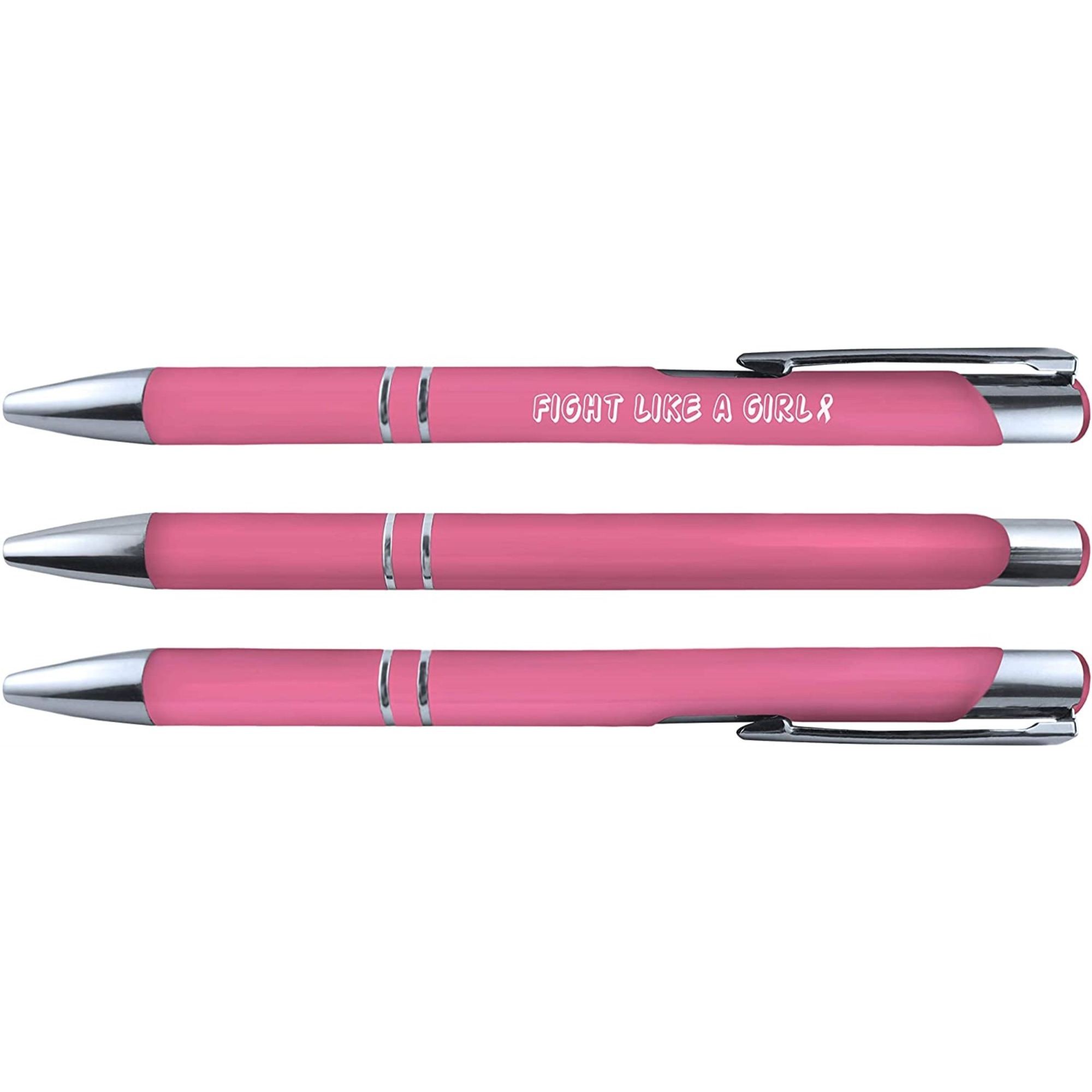 Soft Touch Breast Cancer Awareness 3 Design 6 Pen Set 36082