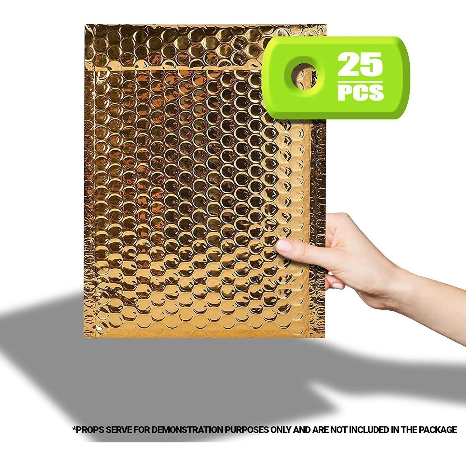 Pack of 25 Metallic Bubble Mailers 6x9 gold Bubble Mailers 6 x 9 Packing Envelopes Bubble Mailer with Peel and Seal(D0102H93KNY)