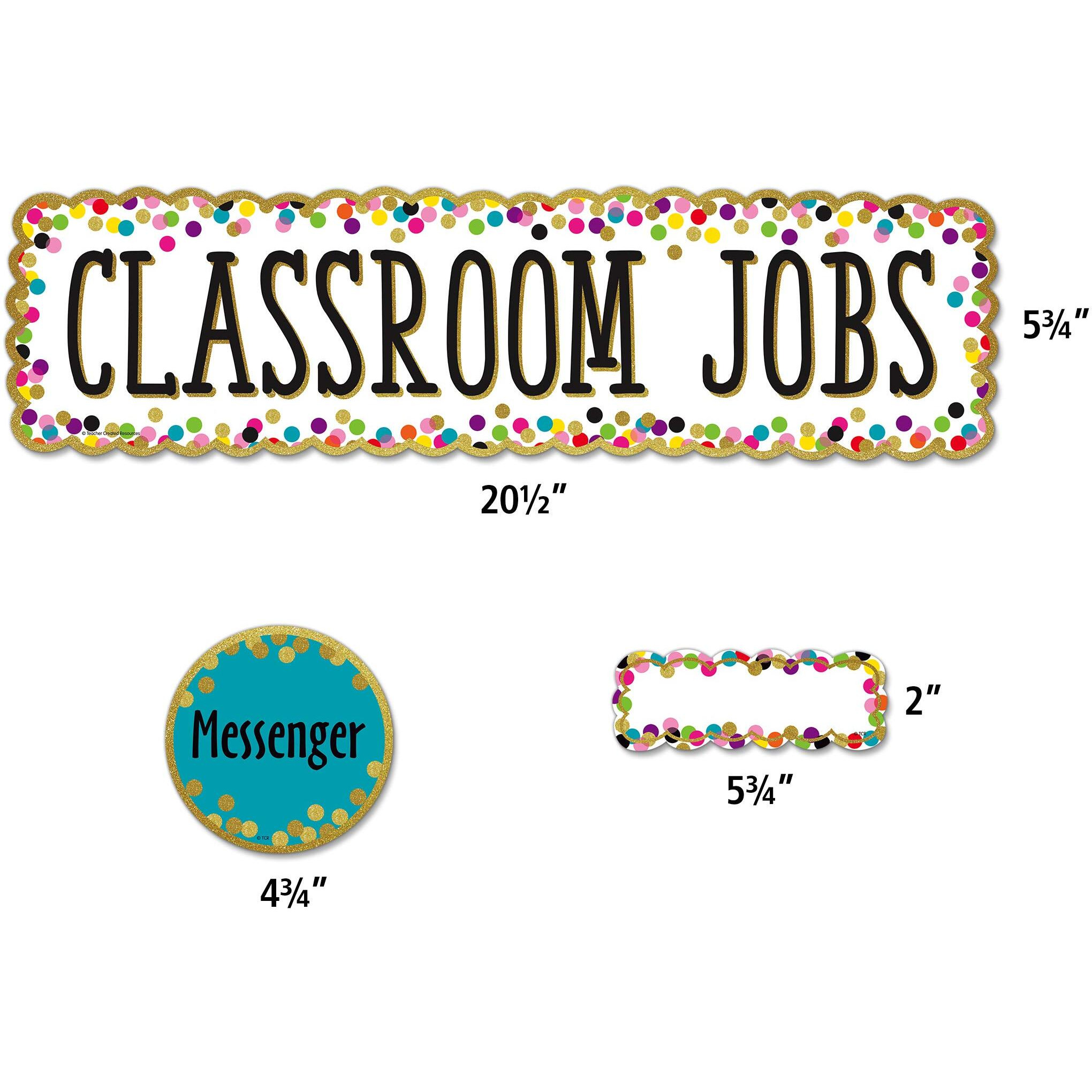 CONFETTI CLASSROOM JOBS MINI BB ST