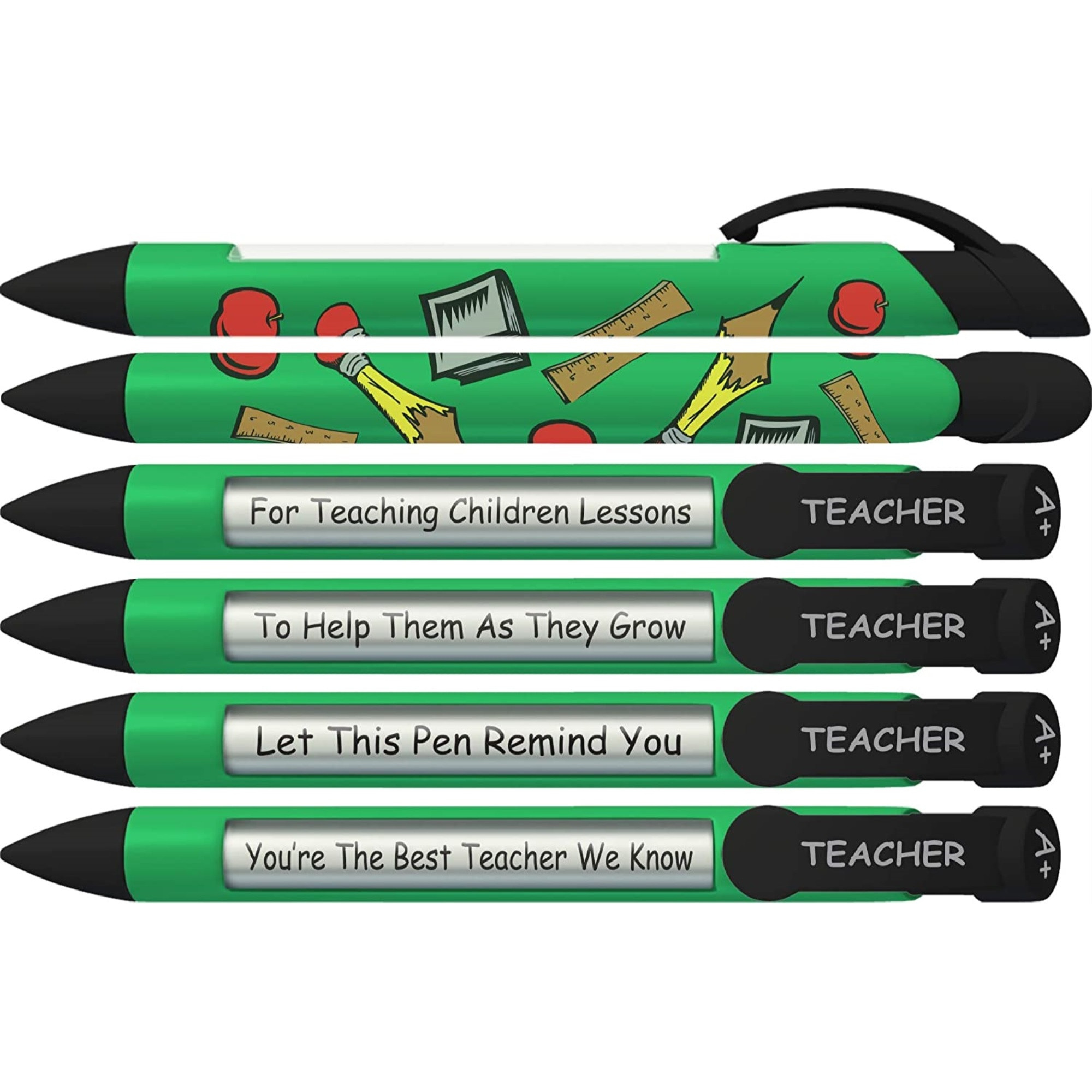 Greeting Pen 1 Teacher 5" x 8.25" Notebook and 1 Rotating Message Pen Set (327)