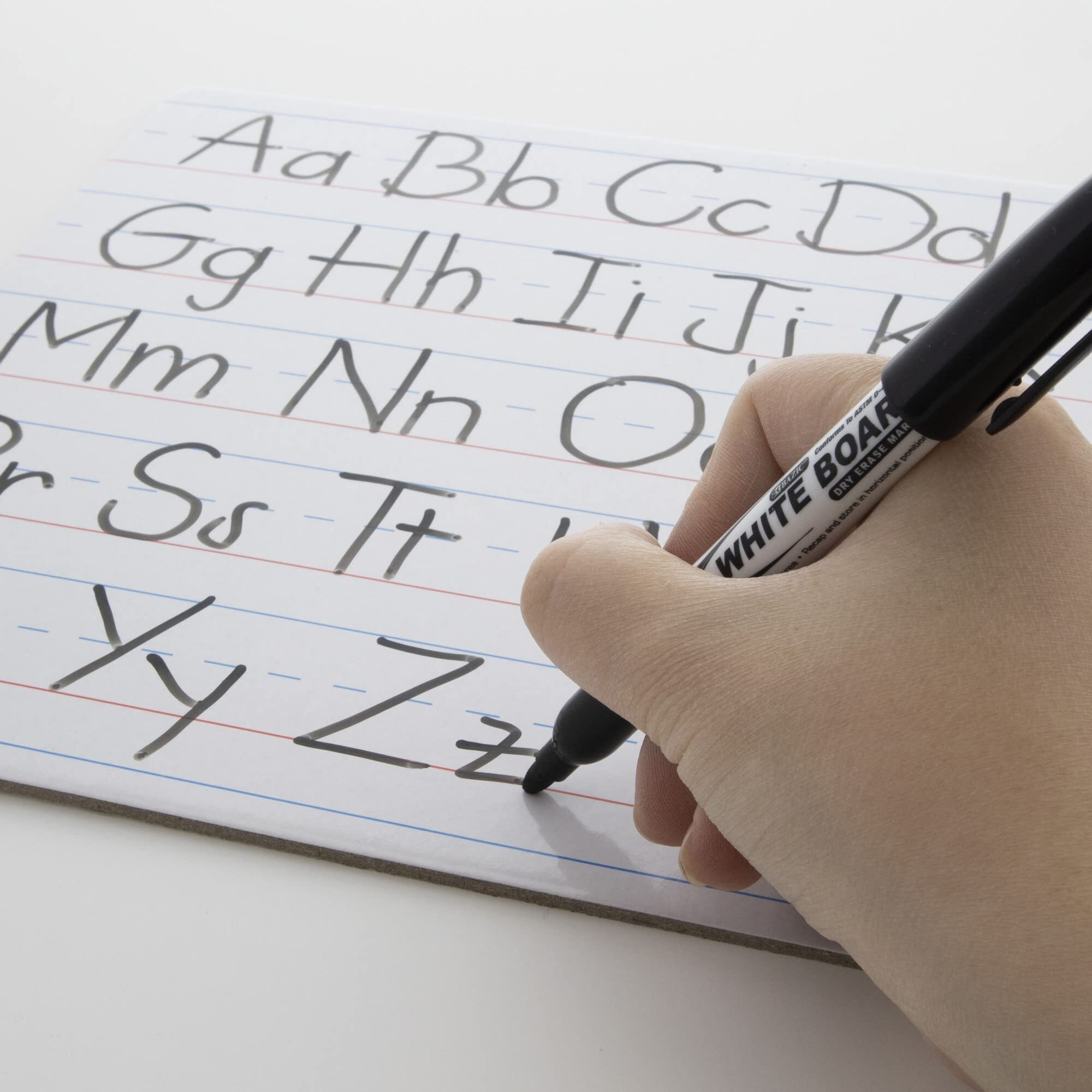 BAZIC 9" X 12" Double Sided Dry Erase Learning Board w/ Marker
