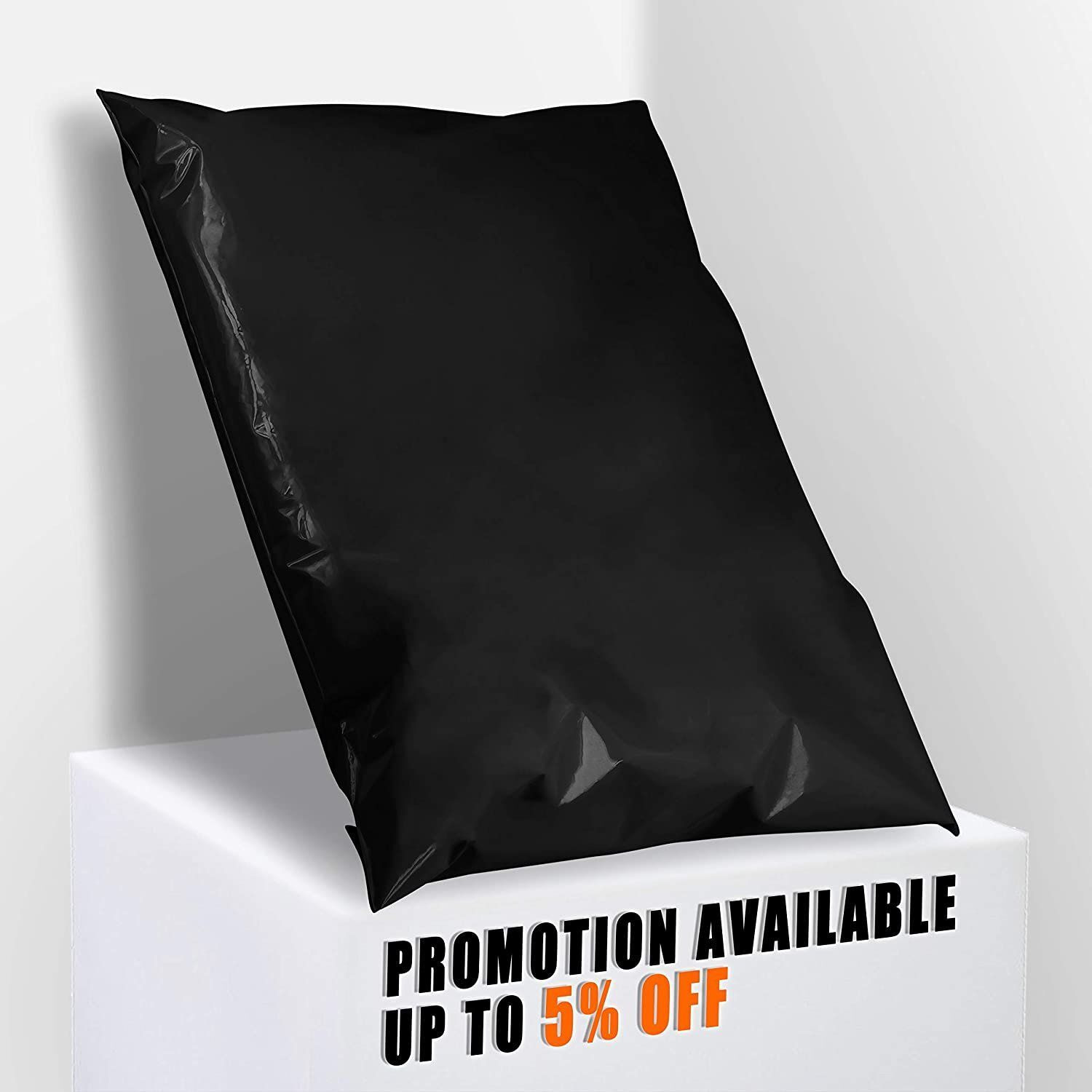 Pack of 100 Black Poly Mailers 6 x 9 Shipping Bags for clothing 32 mil Poly Mailer Bags 6x9 Plastic Mailing Envelopes for clothes Tear Proof Mailer(D0102HIXS1V)