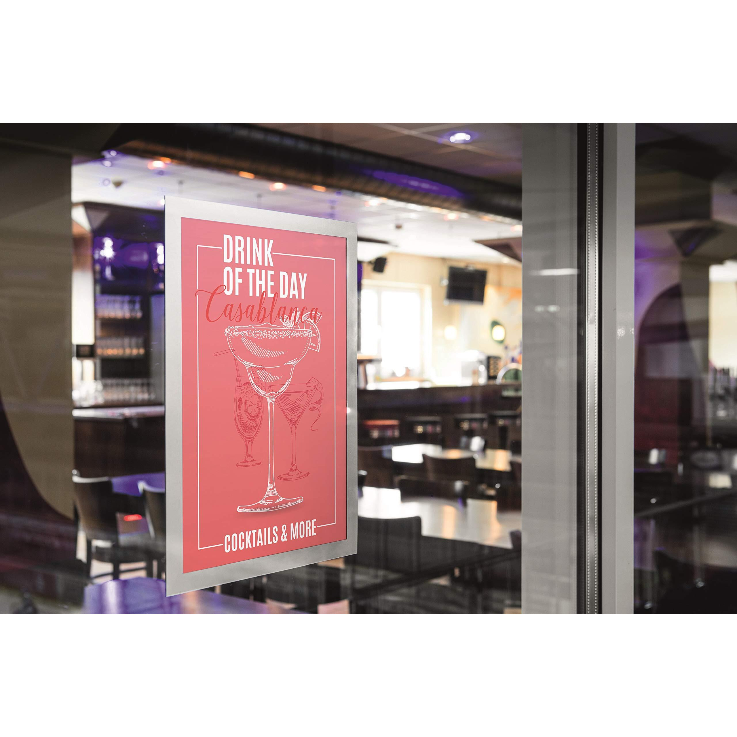 DURABLE The Infoframe - 2 / Pack - Removable, Repositionable, Heat Resistant, UV Resistant, Sturdy, Both Sides Display