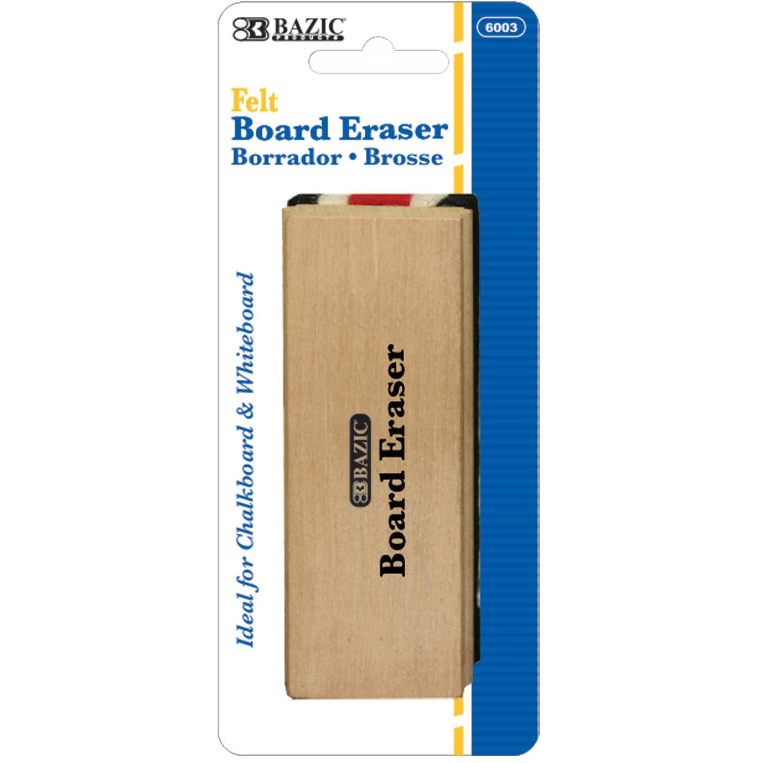 BAZIC Felt Chalkboard/Whiteboard Eraser / Box Qty - 24