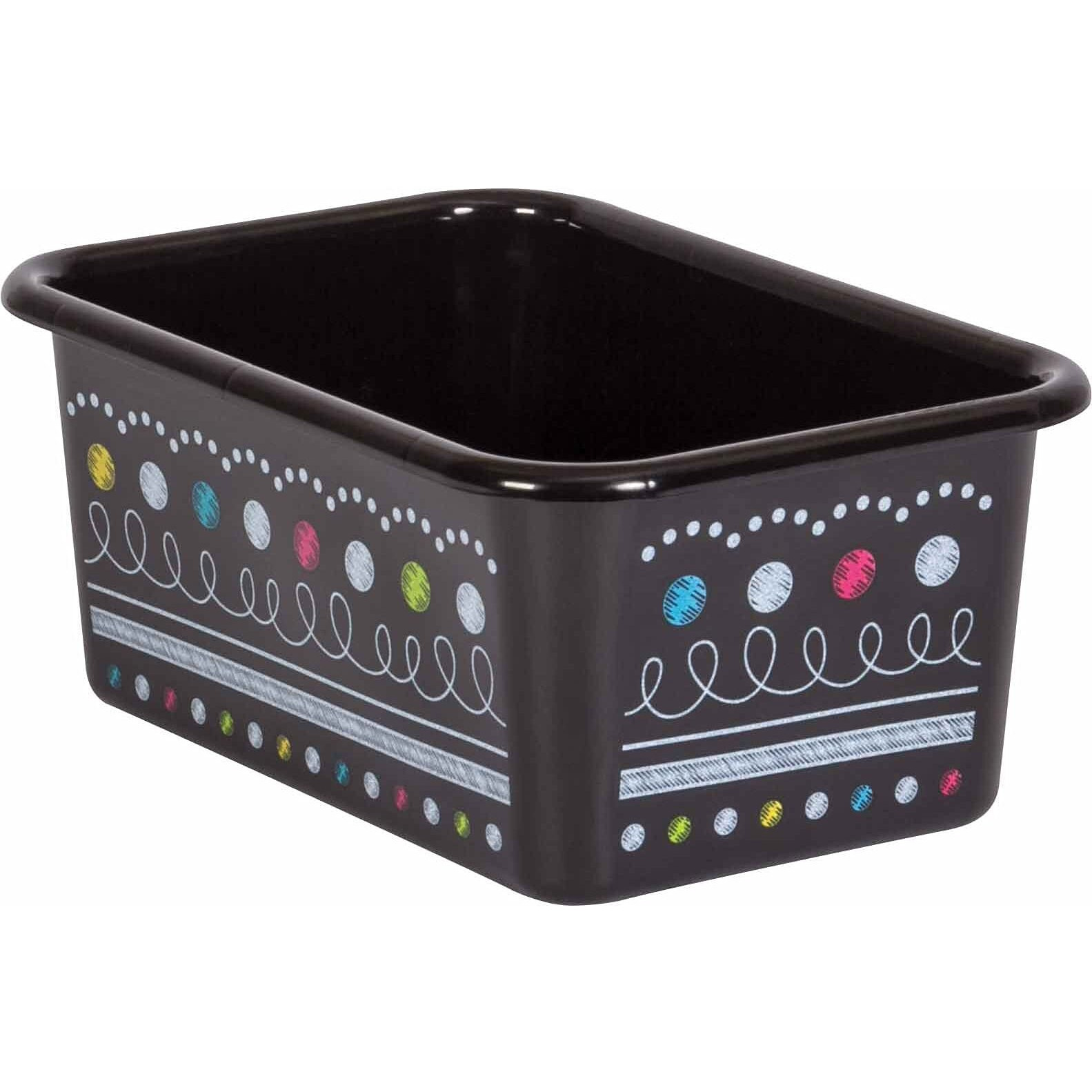 CHALKBOARD BRIGHTS SMALL PLASTC BIN