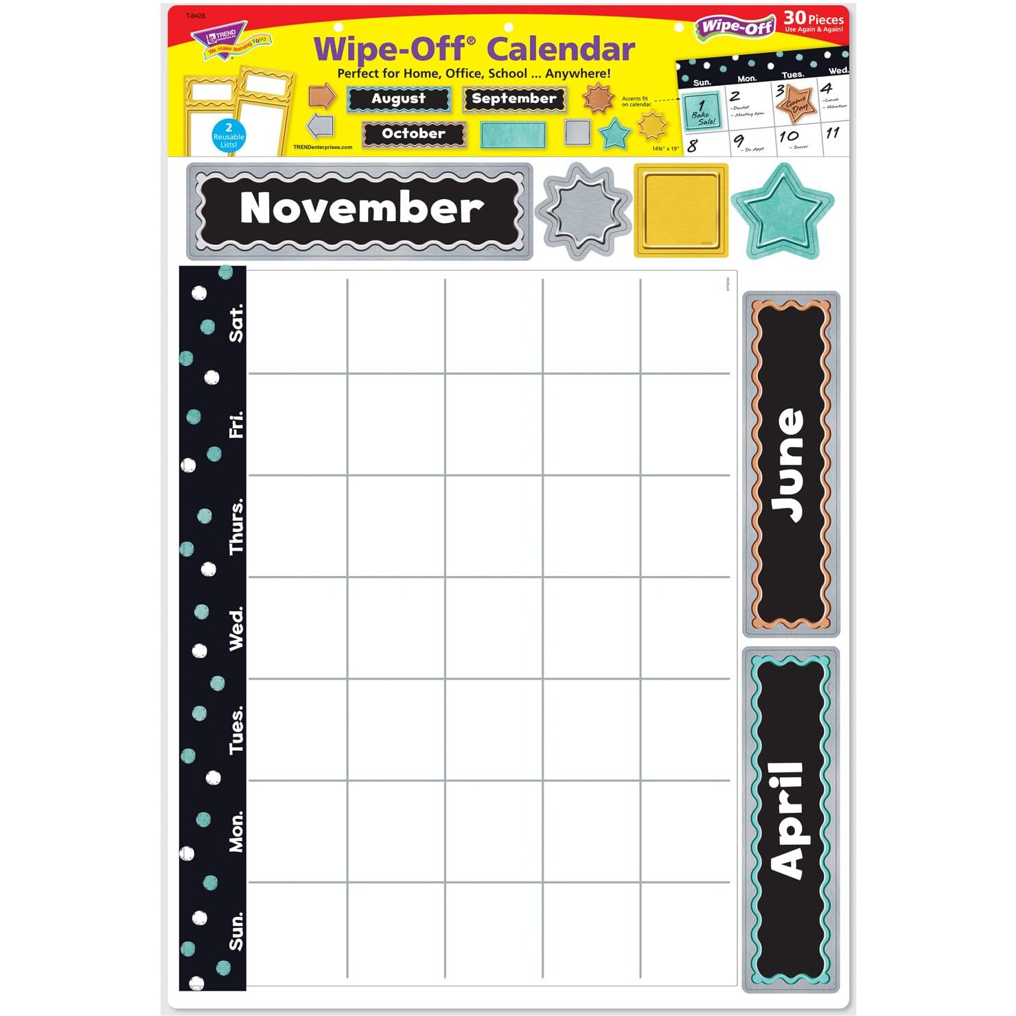 I HEART METAL CALENDAR BB SET