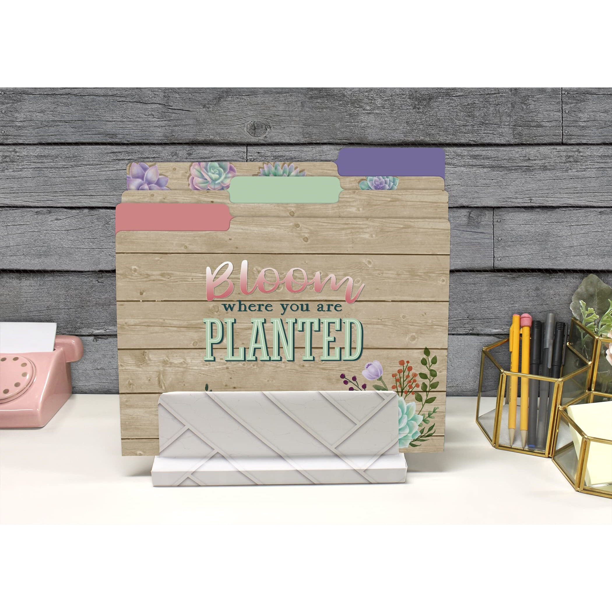 RUSTIC BLOOM FILE FOLDERS