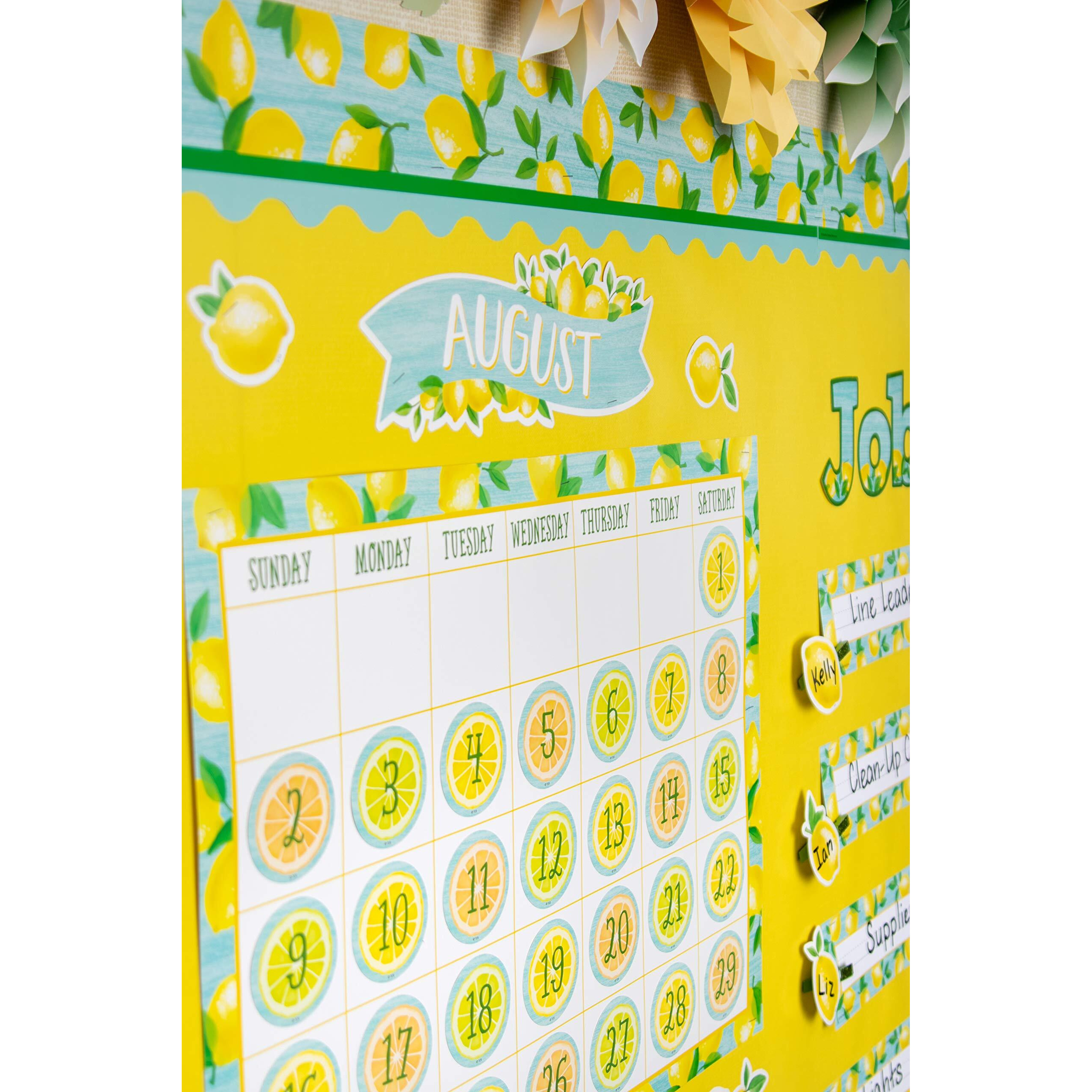 LEMON ZEST CALENDAR BULLETIN BOARD