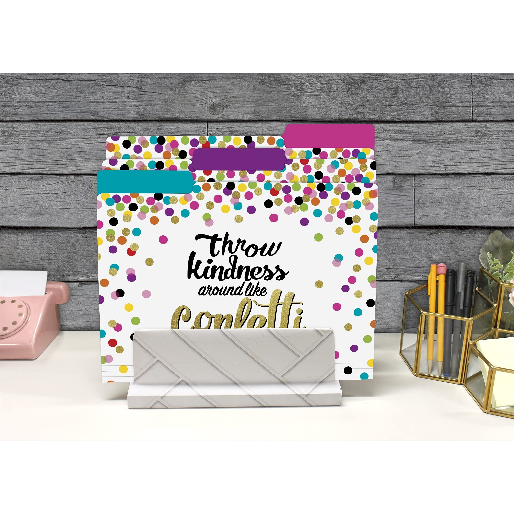 CONFETTI FILE FOLDERS