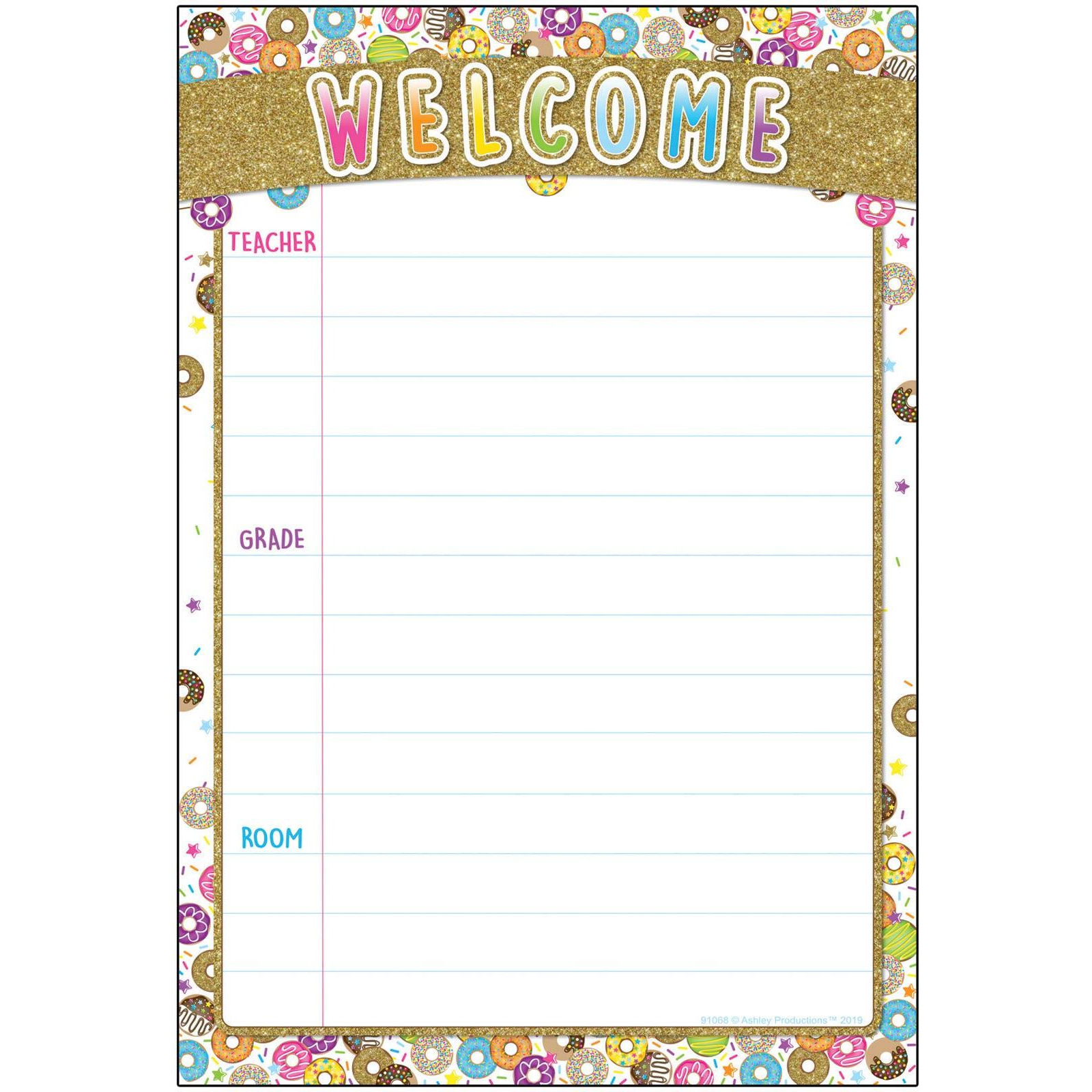 DONUTFETTI WELCOME 13 X 19 CHART