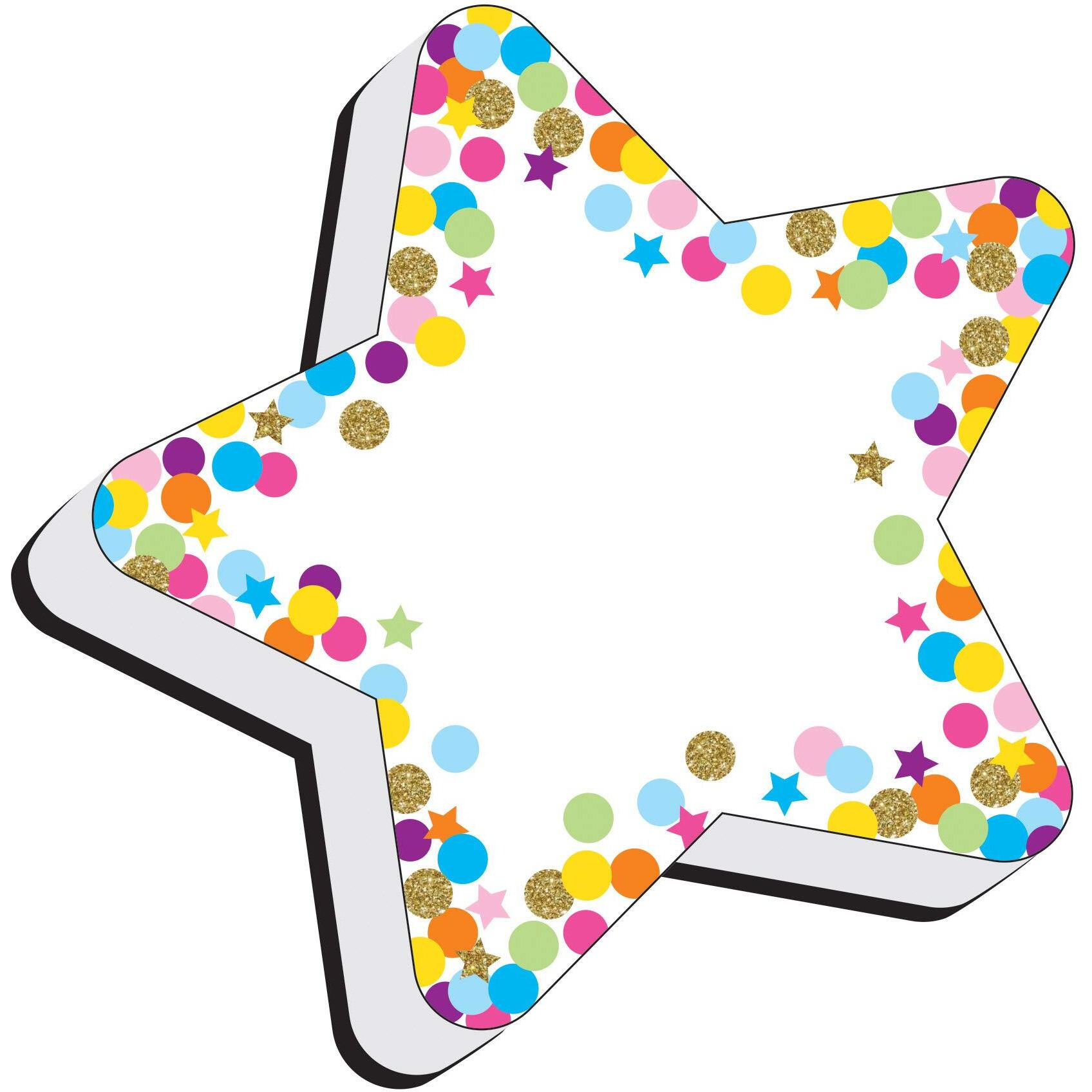 MAGNETIC ERASERS STAR CONFETTI