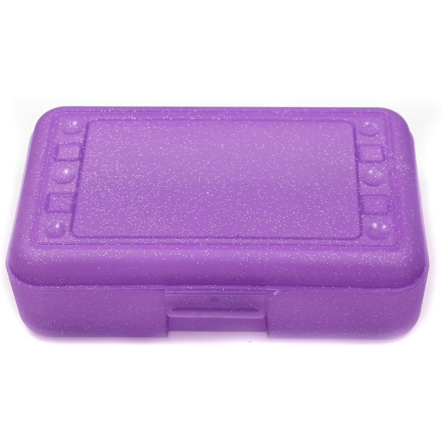 (12 EA) PENCIL BOX PURPLE SPARKLE
