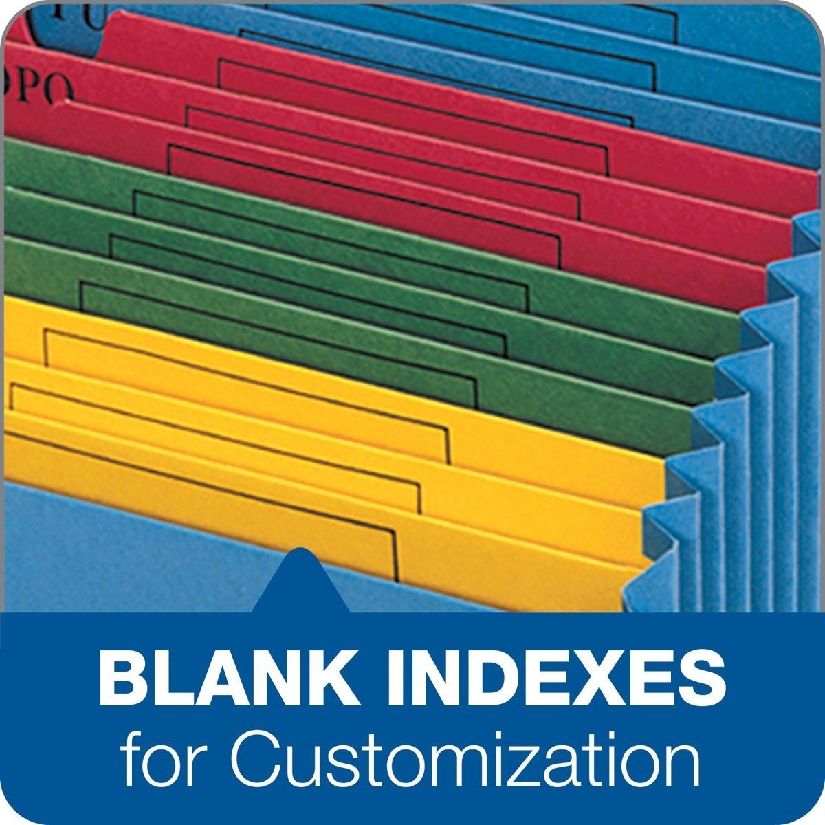 Pendaflex Recycled Expanding File - 11" x 12" - 12 Pocket(s) - Paper, Paper - Blue - 10% Recycled - 1 Each