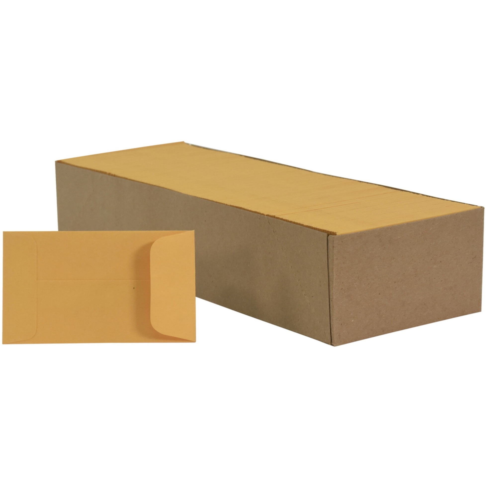 School Smart Coin Envelopes, 28 lb, 2-1/2 x 4-1/4 Inches, Brown, Pack of 500