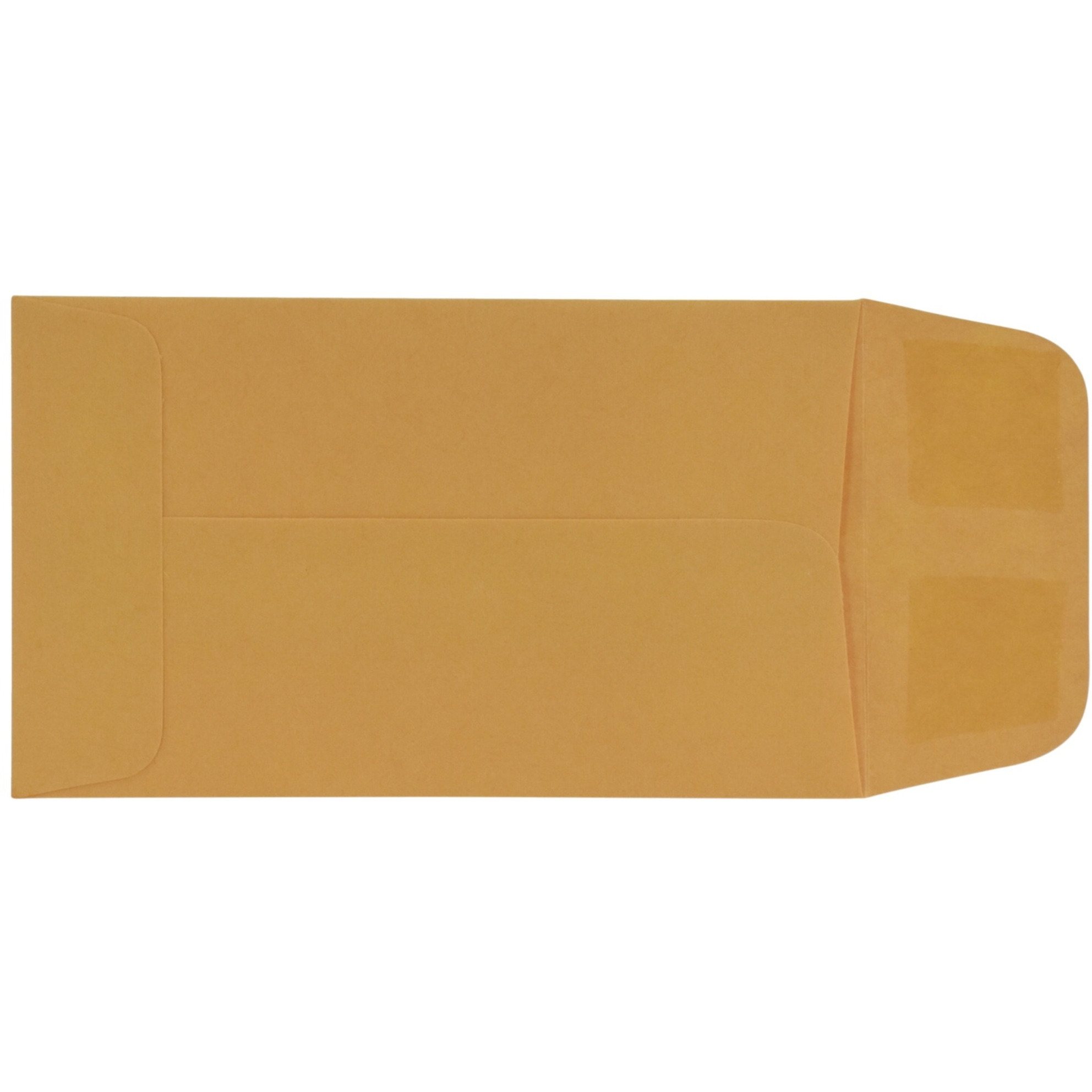 School Smart Coin Envelopes, 28 lb, 2-1/2 x 4-1/4 Inches, Brown, Pack of 500