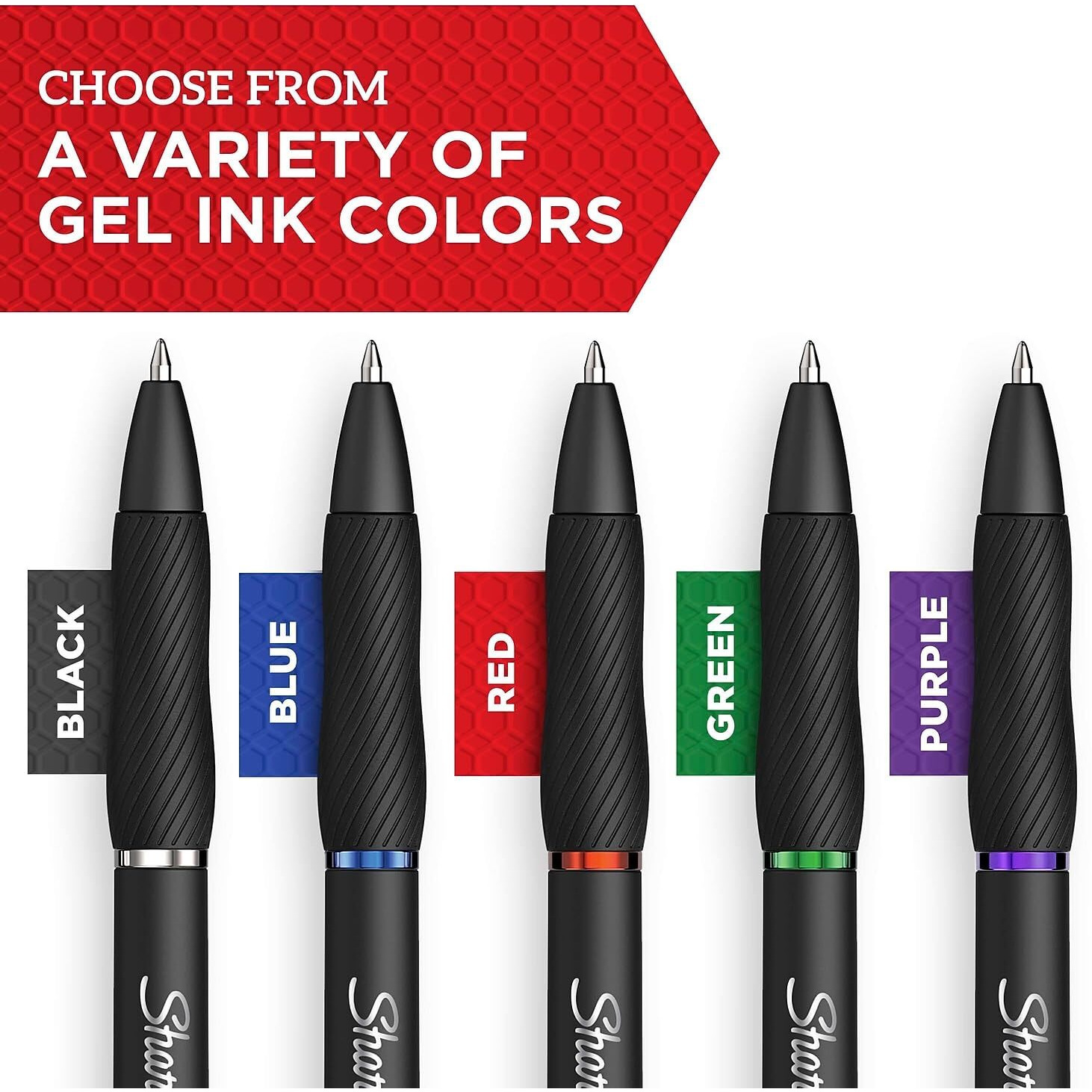 Sanford S-Gel Pens - 0.38 mm Pen Point Size - Black Gel-based Ink - 1 / Dozen