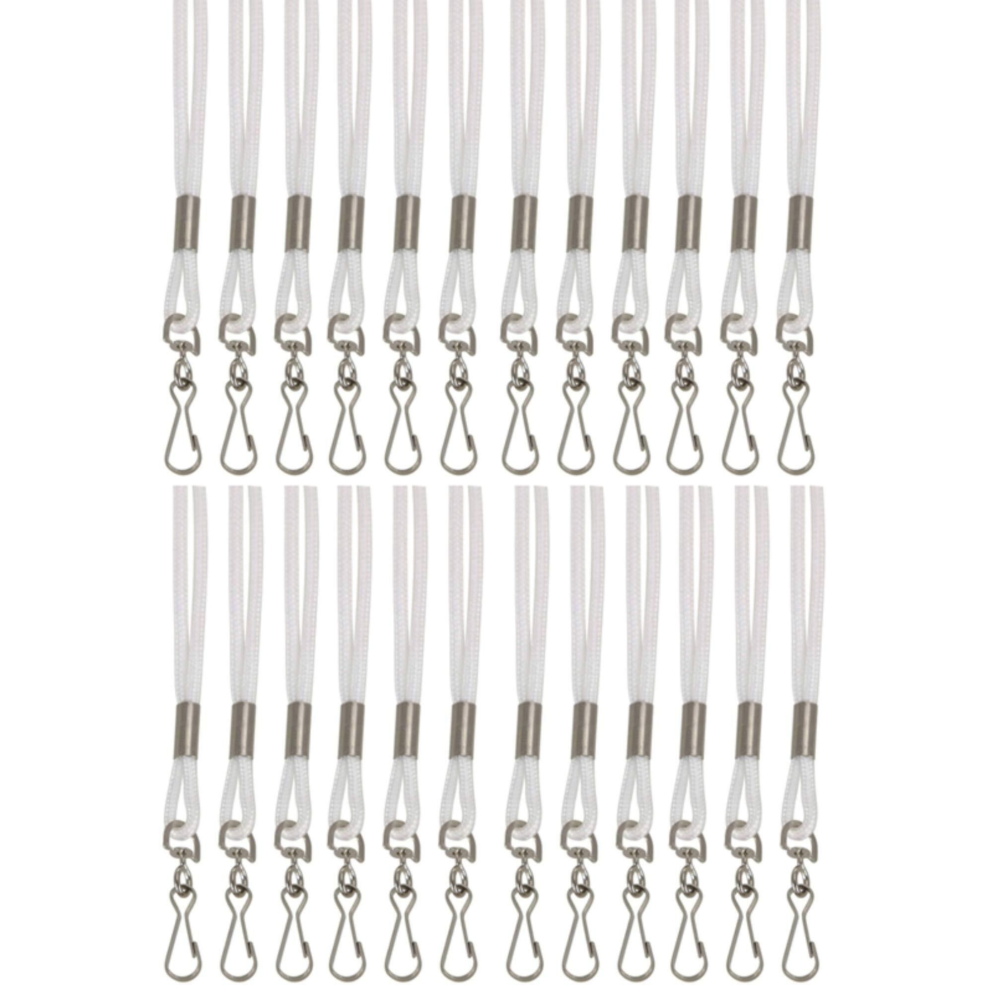 (24 EA) STANDARD LANYARD WHITE
