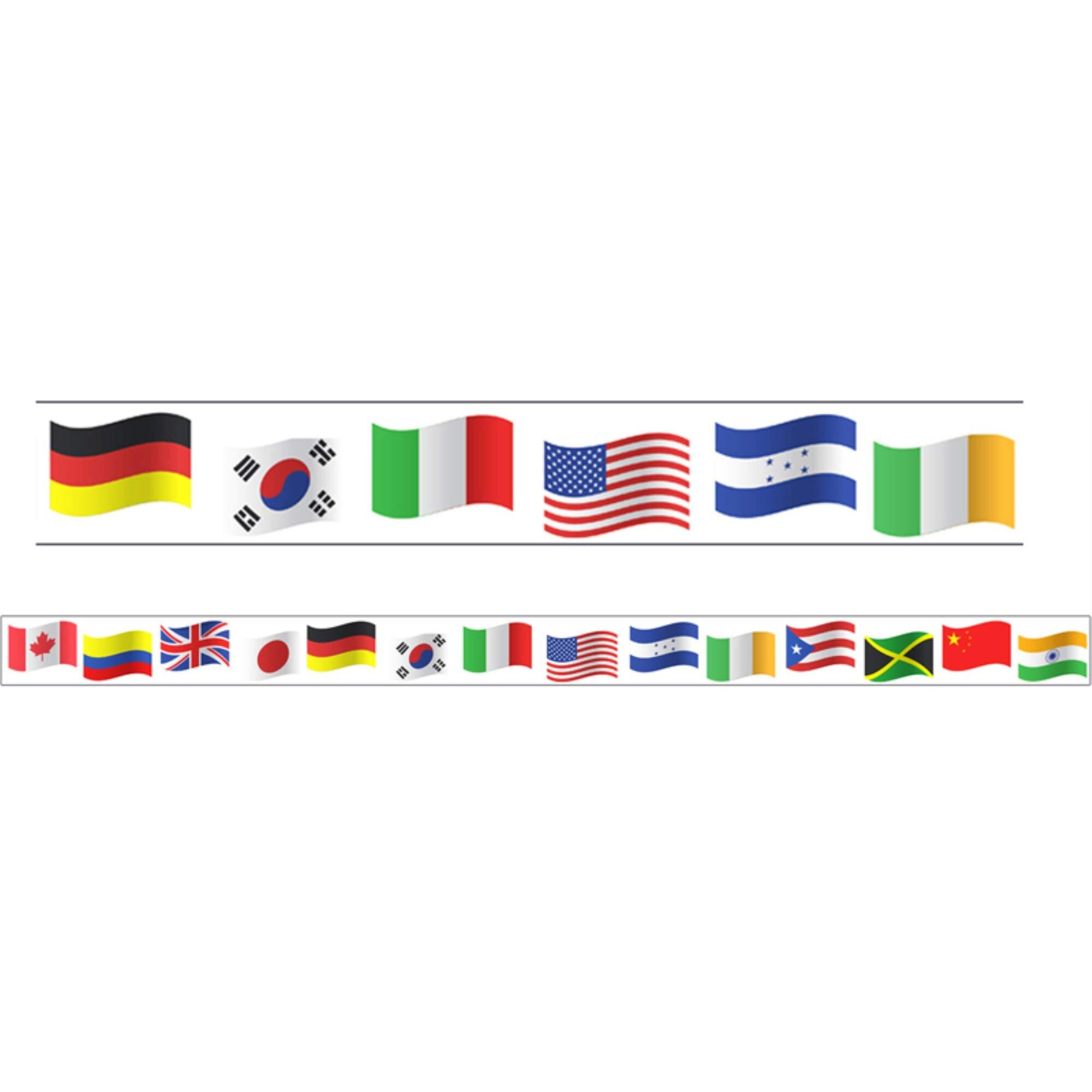 (2 PK) WORLD FLAGS THEME MAGNETIC