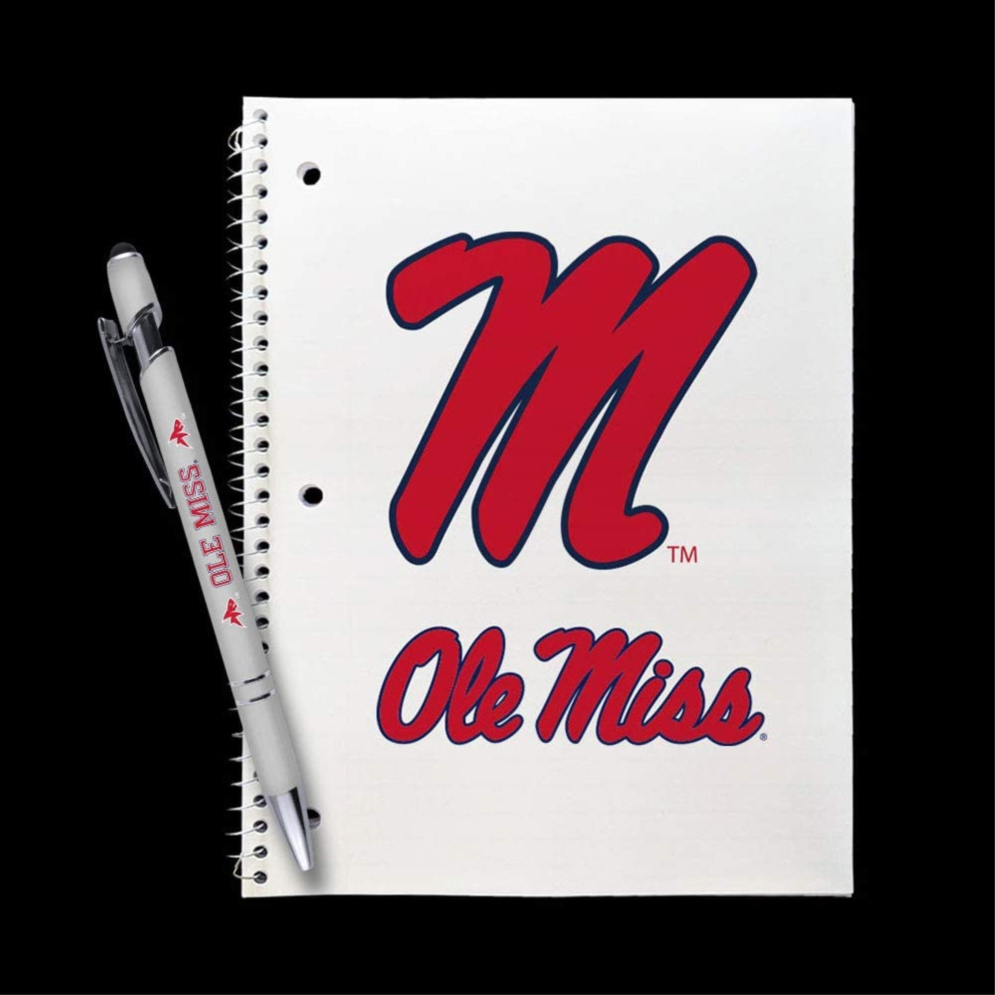 Mississippi (Ole Miss) Gift Set - Spiral Notebook and Comfort Feel Metal Pen (2314)