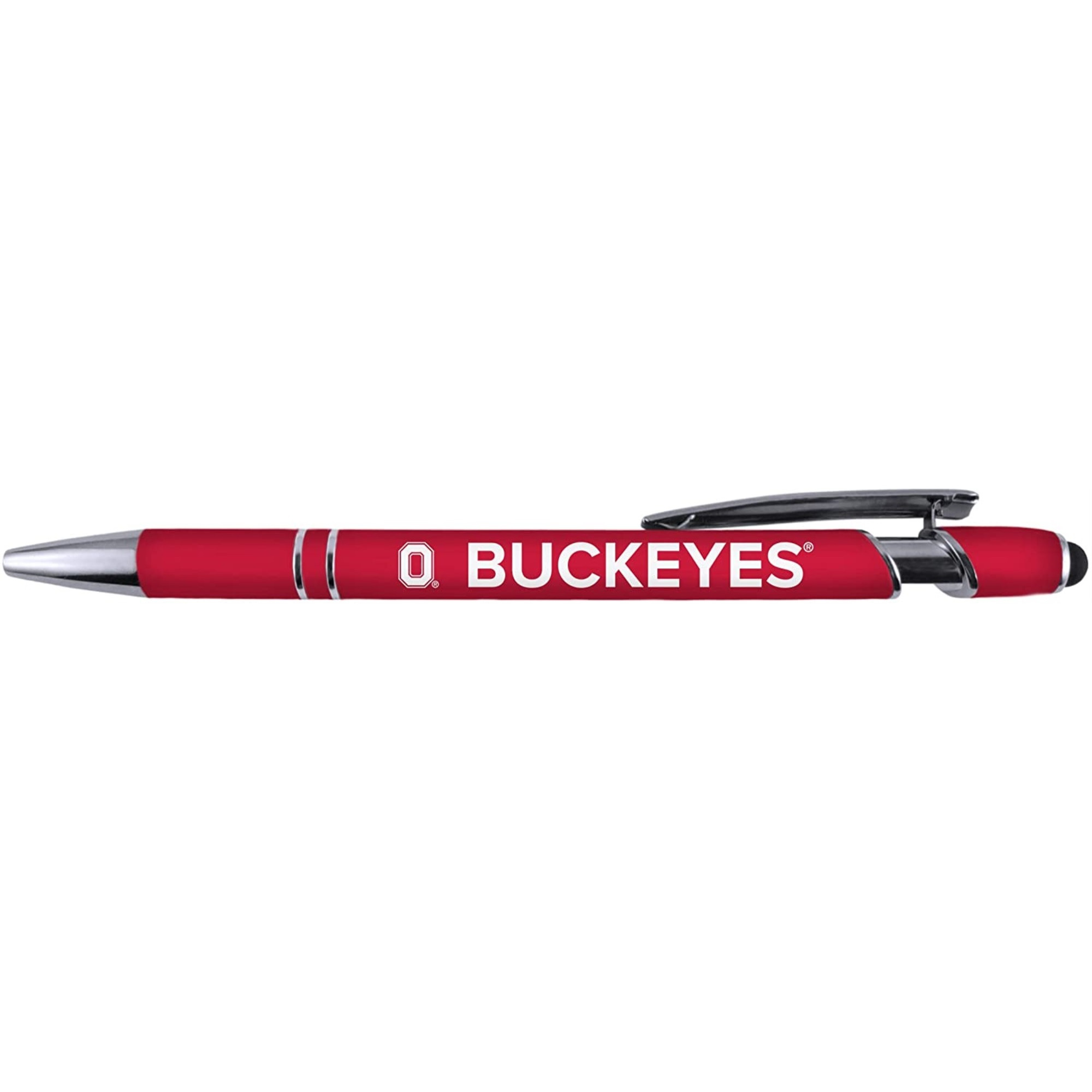 Ohio State Buckeyes Gift Set -Spiral Notebook and Comfort Feel Metal Pen (2343)