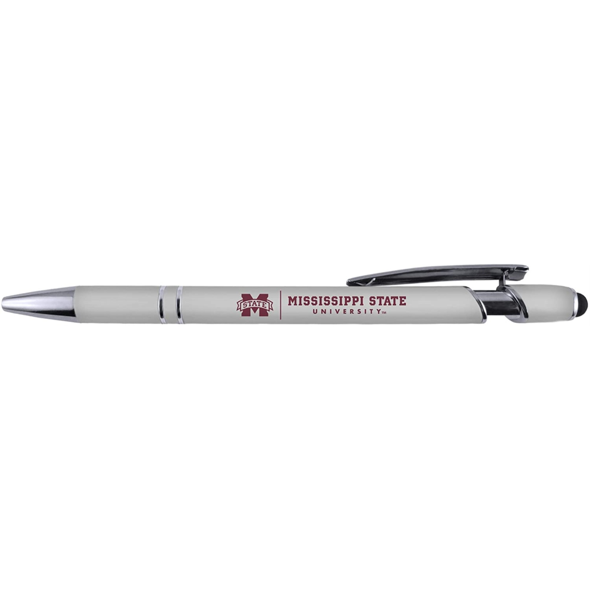 Mississippi State Bulldogs Gift Set - Spiral Notebook and Comfort Feel Metal Pen (2336)