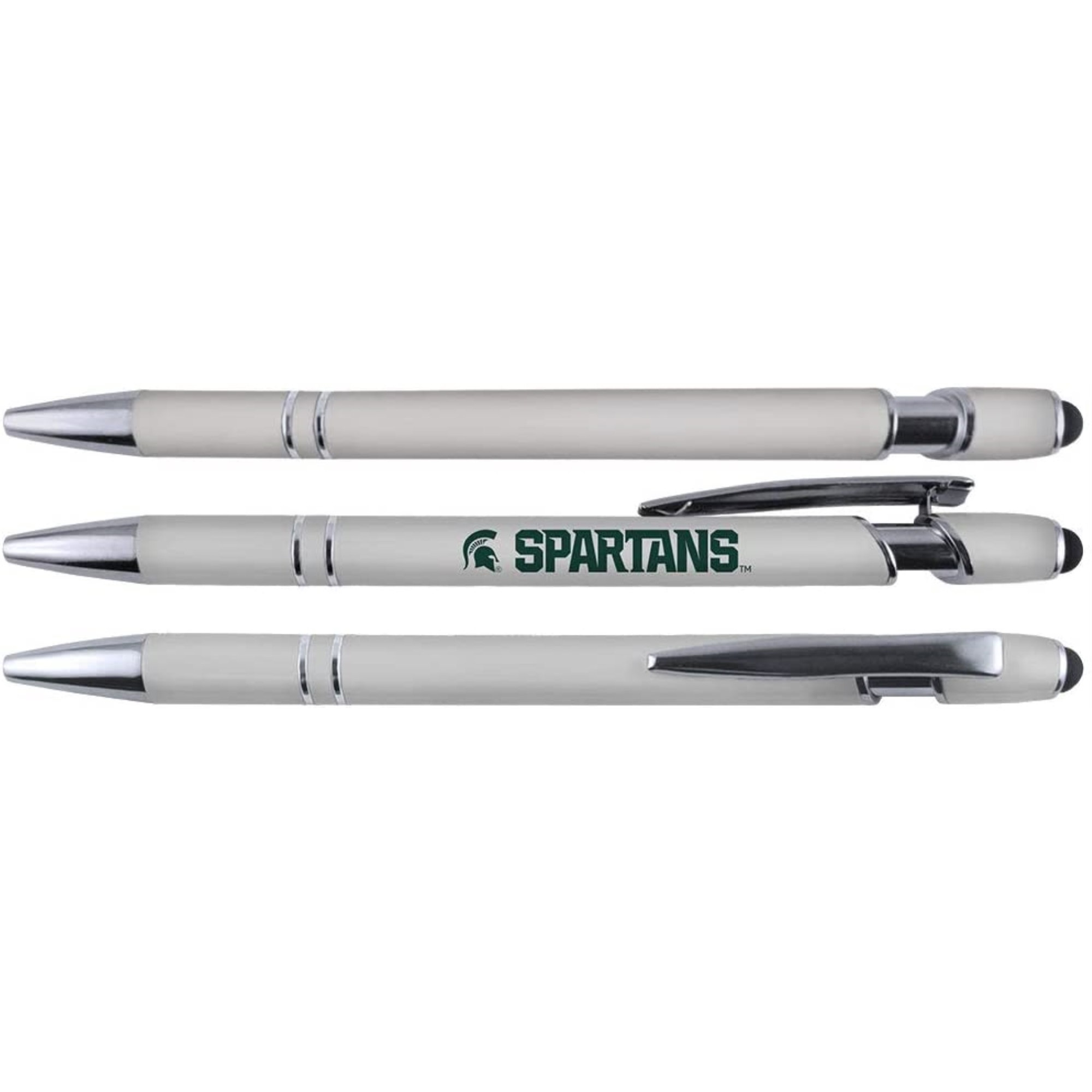 Michigan State Spartans Gift Set - Spiral Notebook and Comfort Feel Metal Pen (2341)