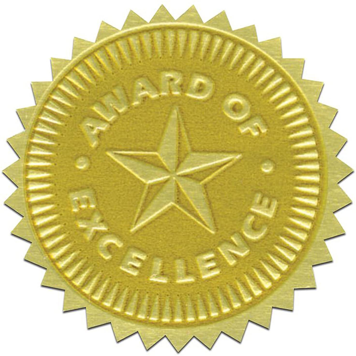 (3 PK) GOLD FOIL EMBOSSED SEALS