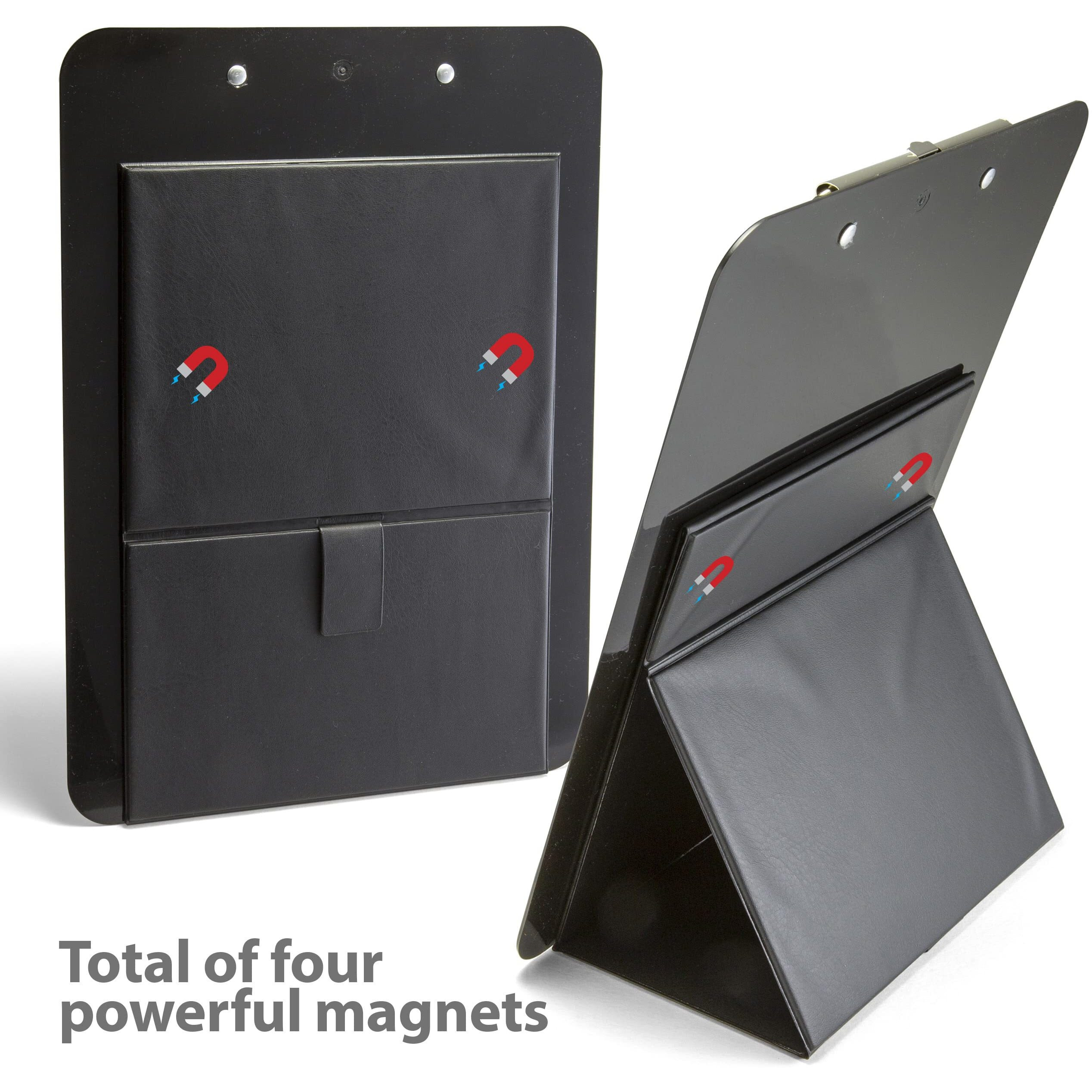 Officemate Easel Clipboard - Storage for Paper - Heavy Duty - Black - 1 Each