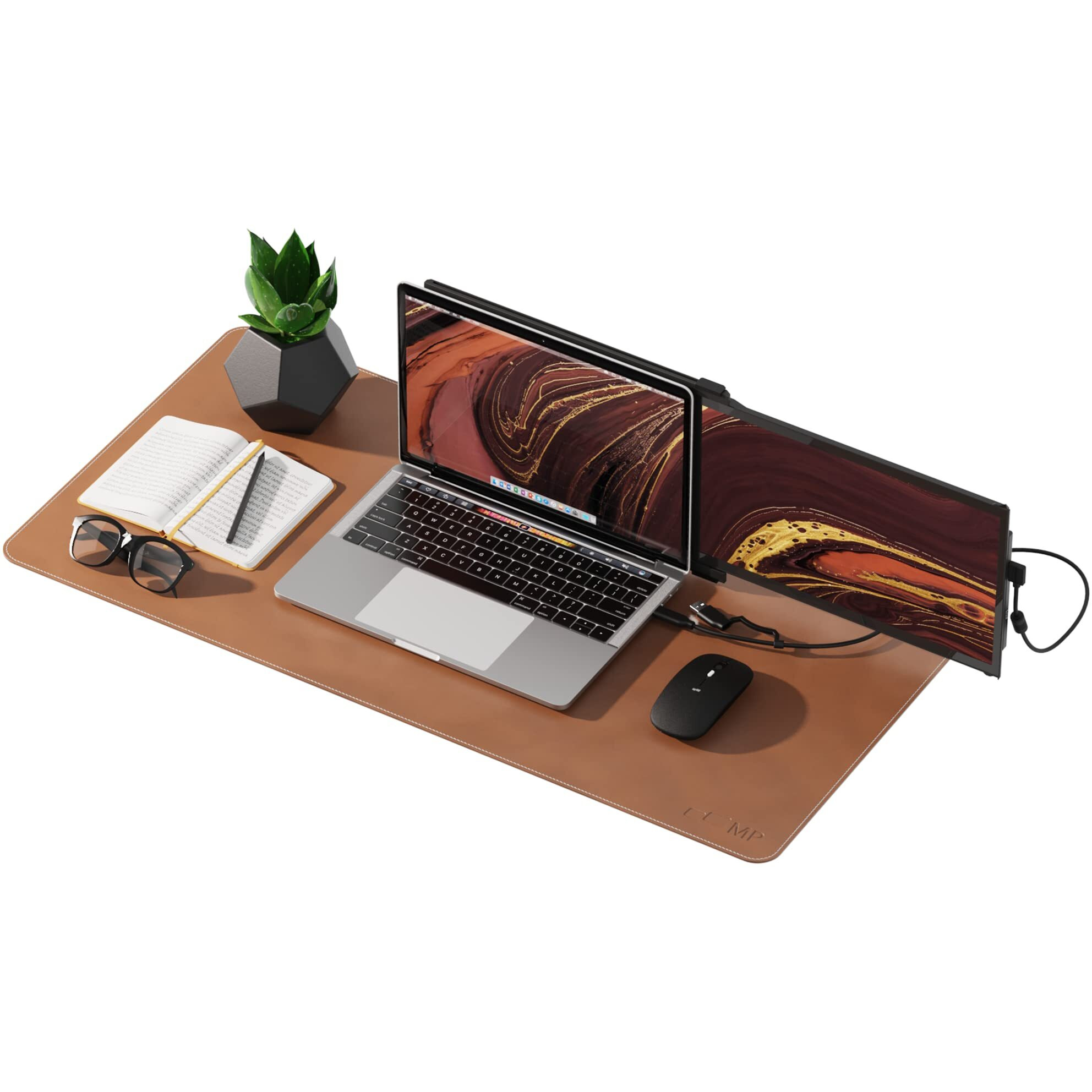 Mobile Pixels Desk Mat Brown