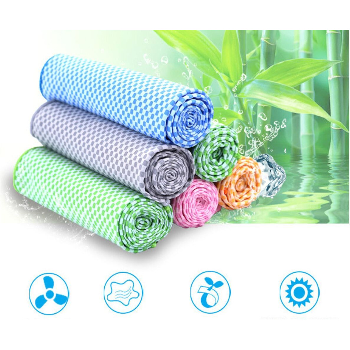 Natura Super cool Bamboo Towel In A Bottle - 2 PK(D0102HPIYg7)