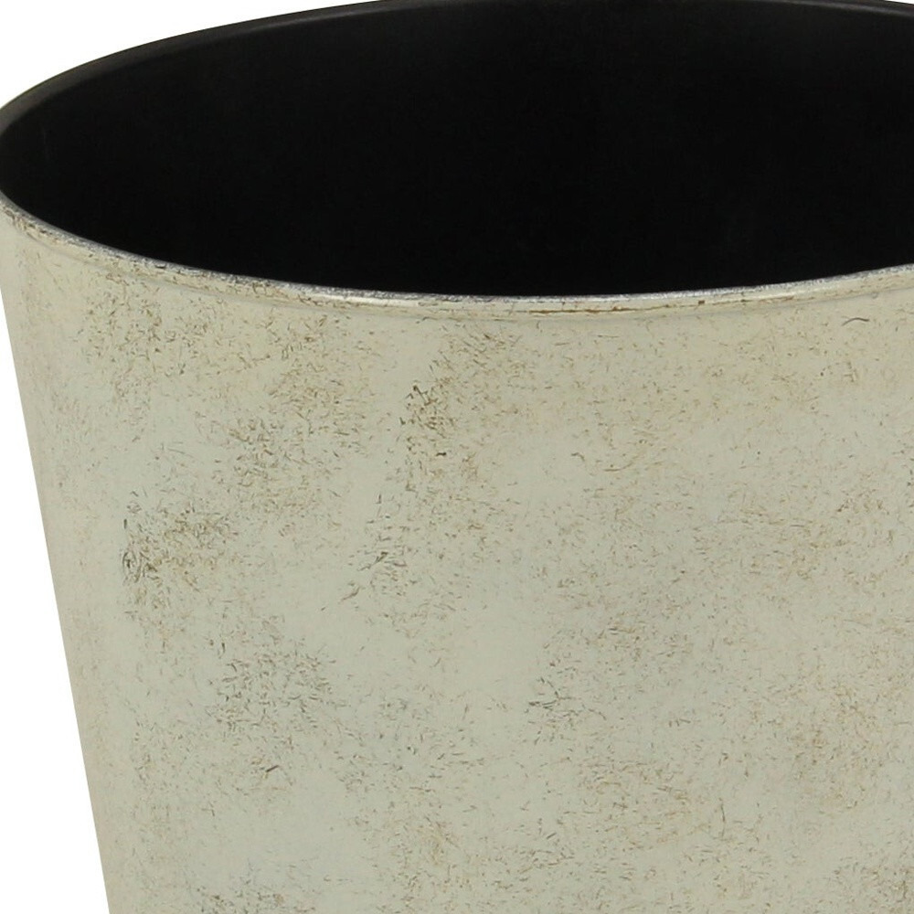9" Gray Recycled Plastic Indoor Outdoor Round Nursery Pot