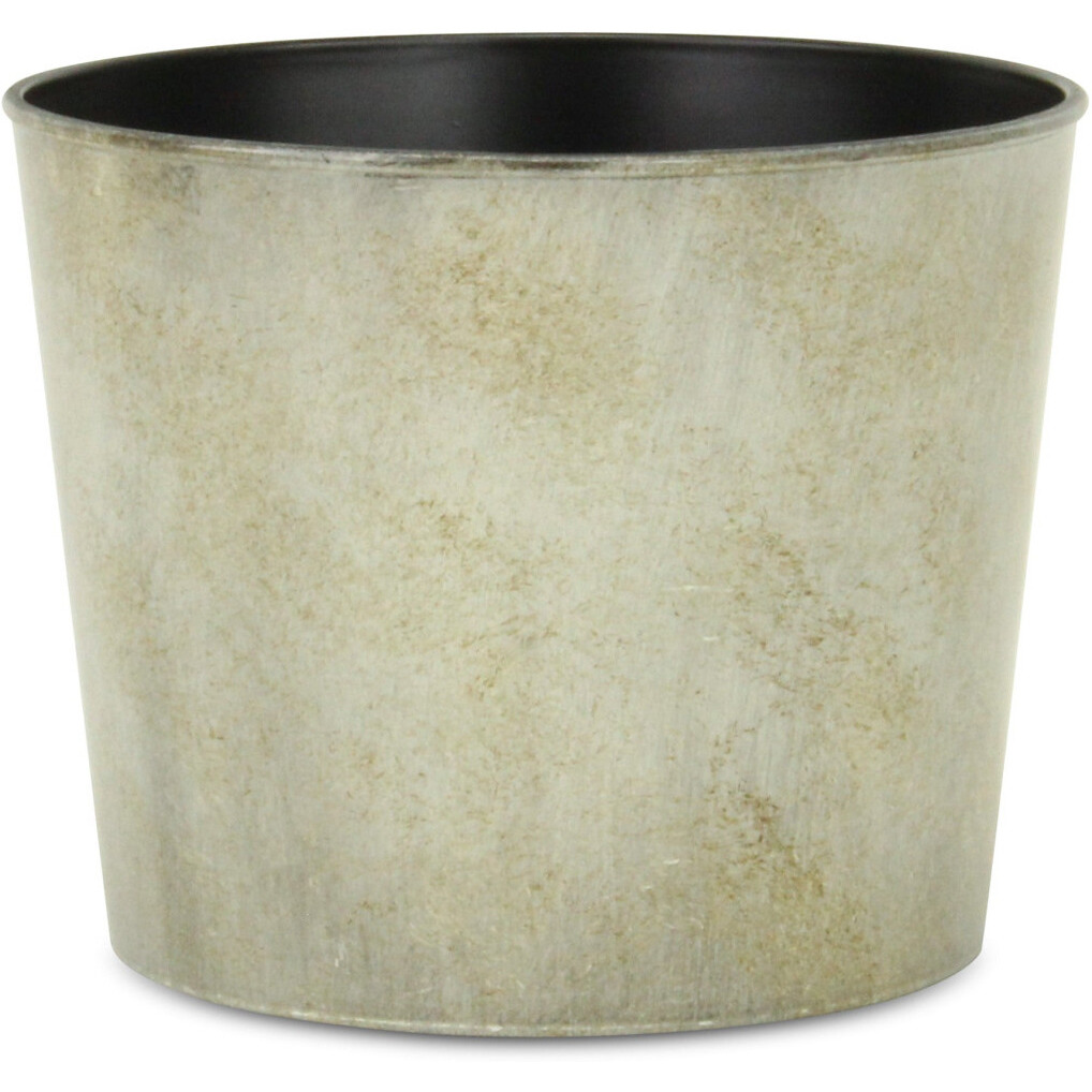 7" Gray Recycled Plastic Indoor Outdoor Round Nursery Pot